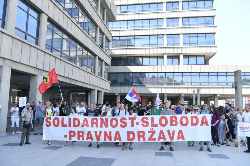 beograd 26.06.2025 palata pravde, podrška za studenta stafana tomića foto goran srdanov