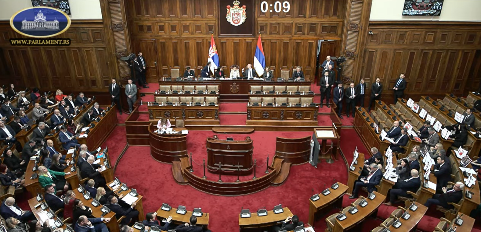 Printscreen Skupština Srbije