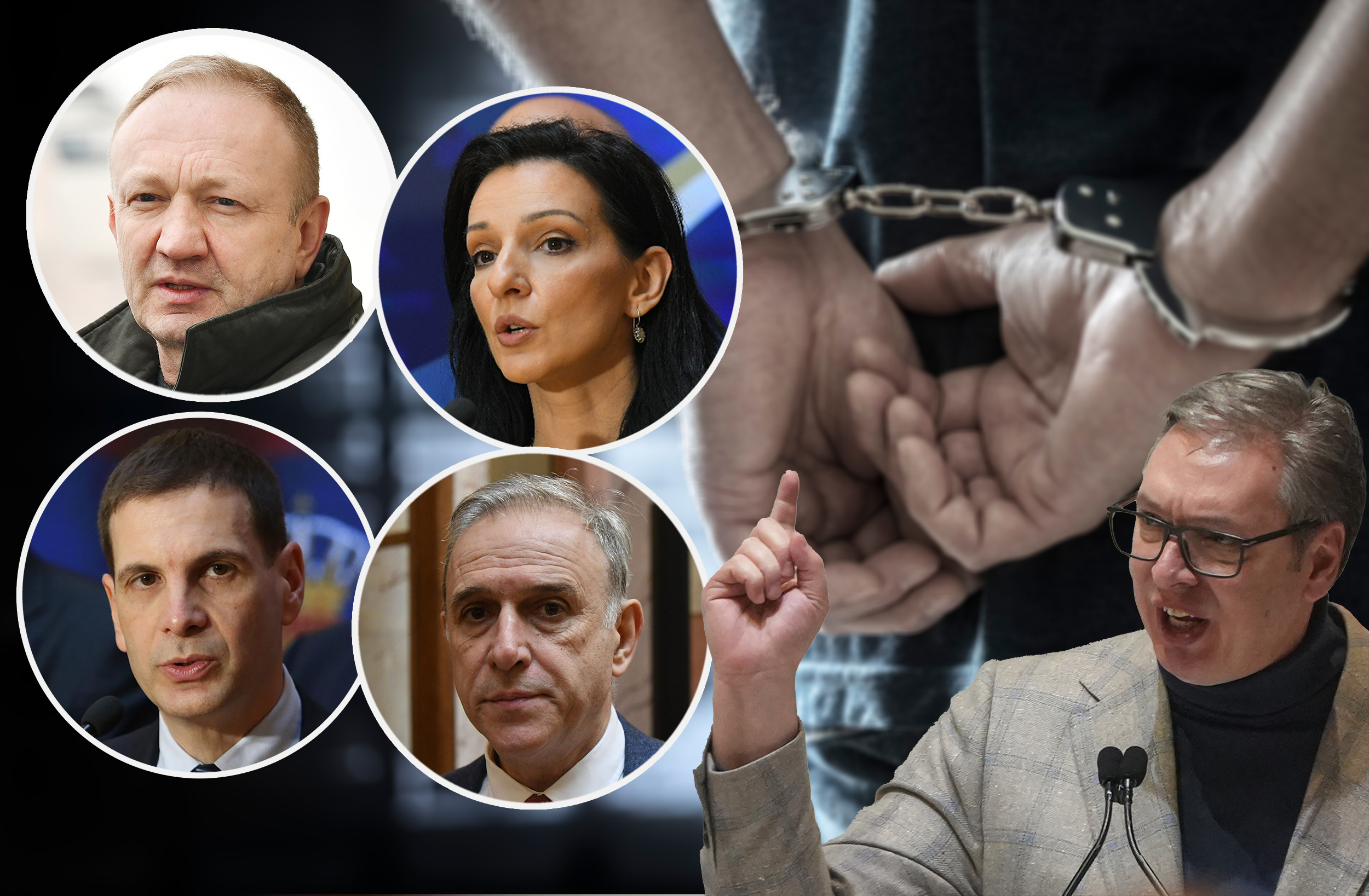 kombo Vučić, Đilas, Marinika, Ponoš , Miloš Jovanović