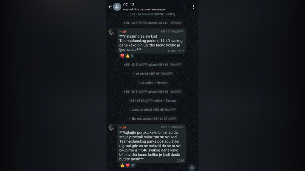 N1 došao do prepiski iz grupe za dogovaranje okupljanja u Pionirskom kampu i – plaćanje