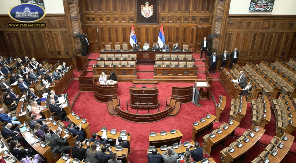 Printscreen Skupština Srbije