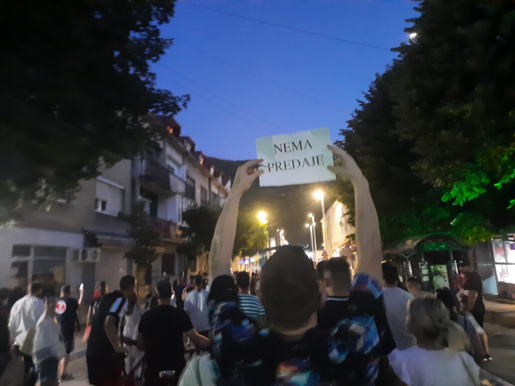 Užice protest blokada