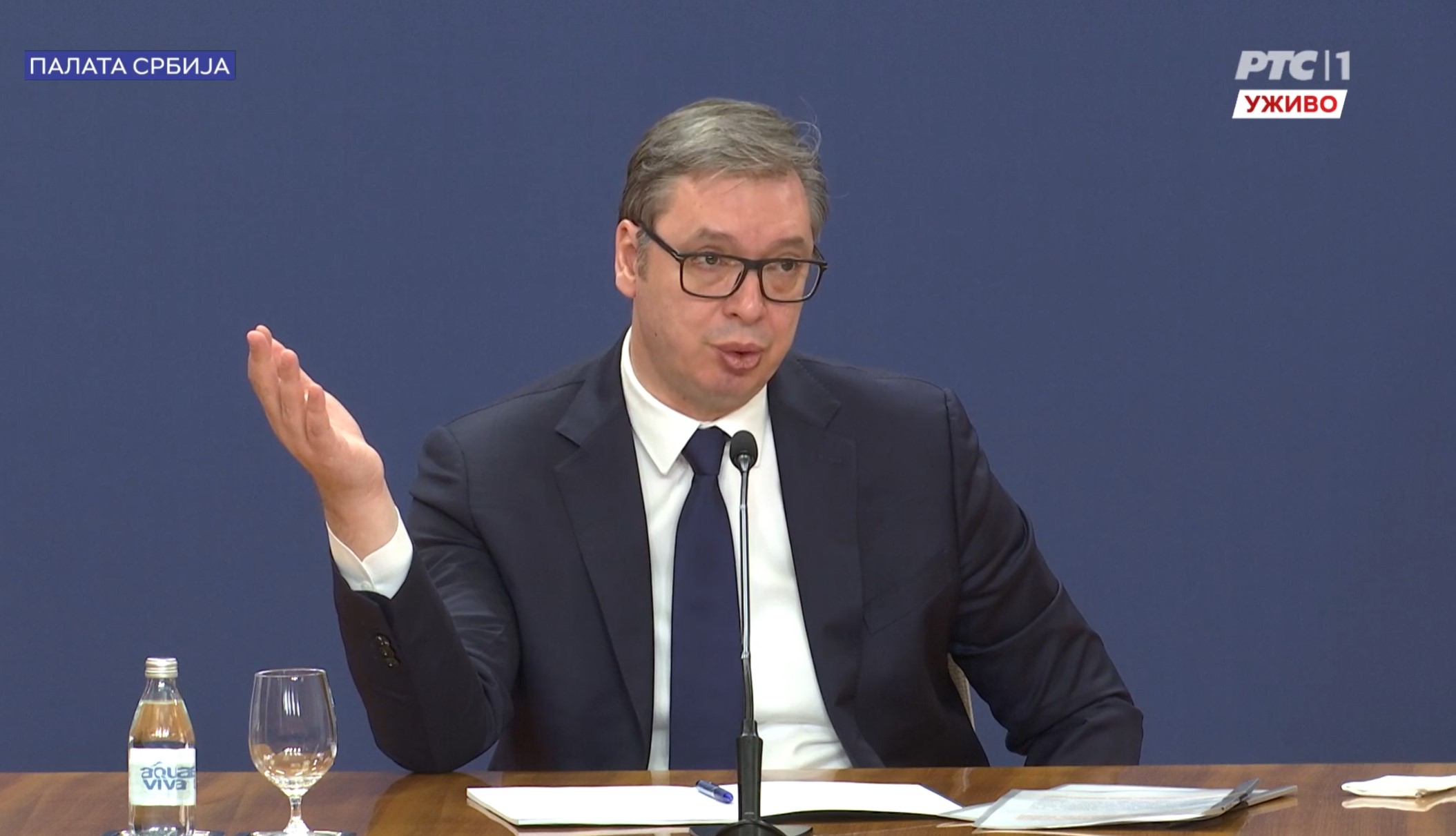 Vučić pred protest 15.marta 2025.