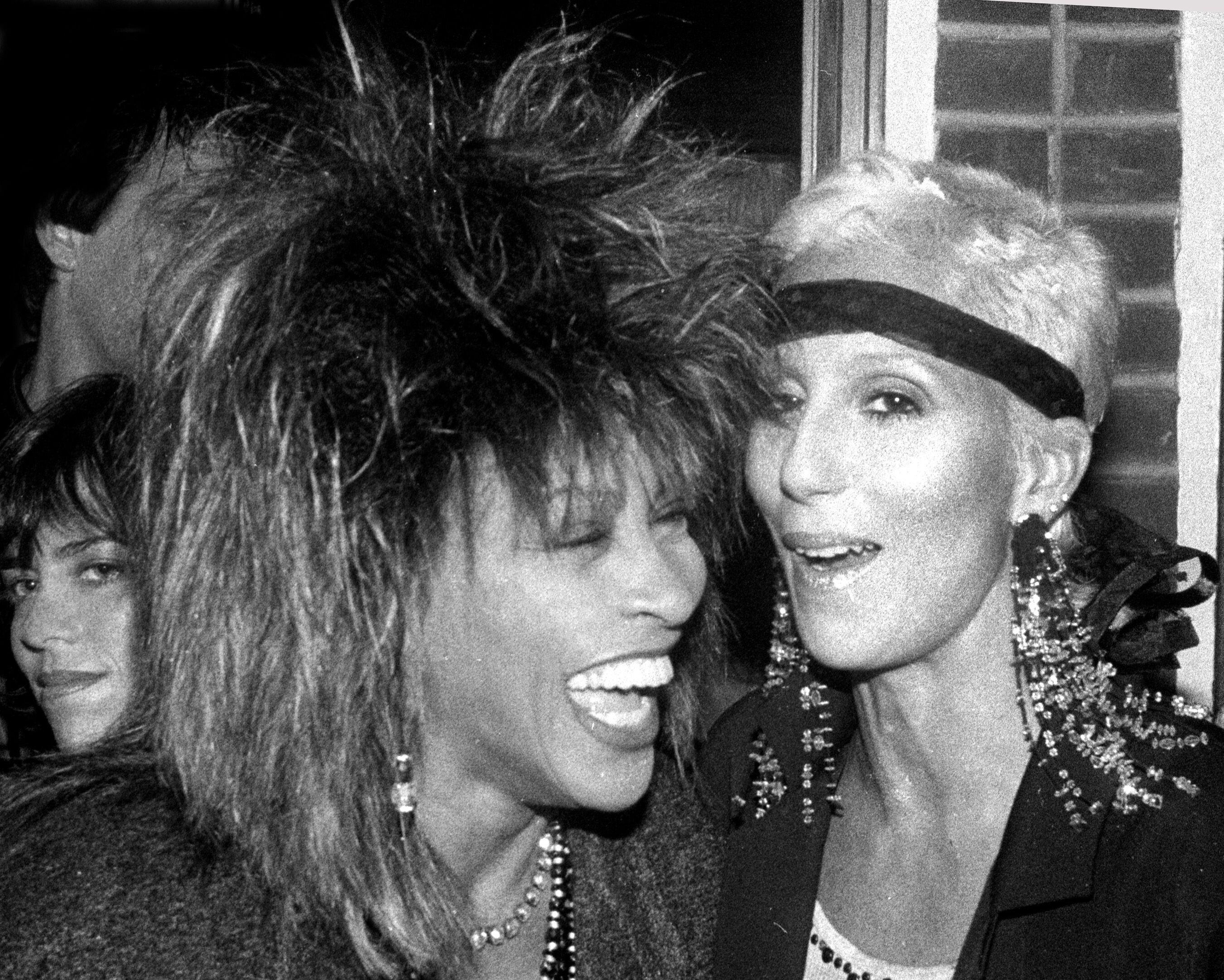 Tina Turner Cher 1990 Photo by John Barrett/PHOTOlink