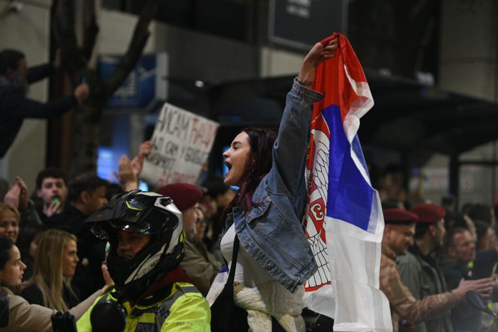 Beograd, 14.03.2025. Terazije ,doček studenata,  Foto: Filip Krainčanić/Nova.rs