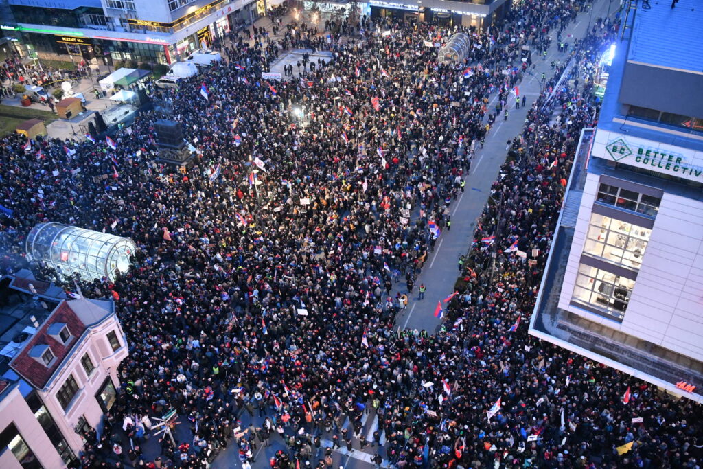 niš 1.3.2025 studentki protesti totali
