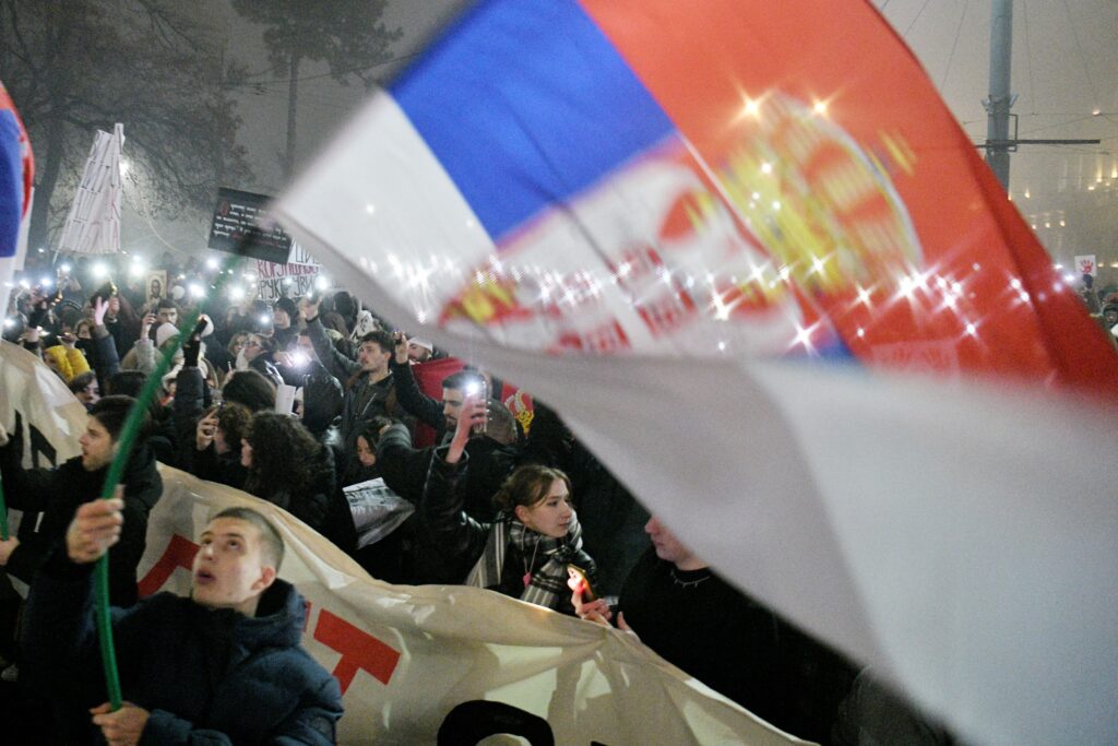 Beograd 31.12.2024. Studentski trg. Studenti, doček Nove godine. Nema Nove za staru ste nam još dužni Foto: Filip Krainčanić/Nova.rs