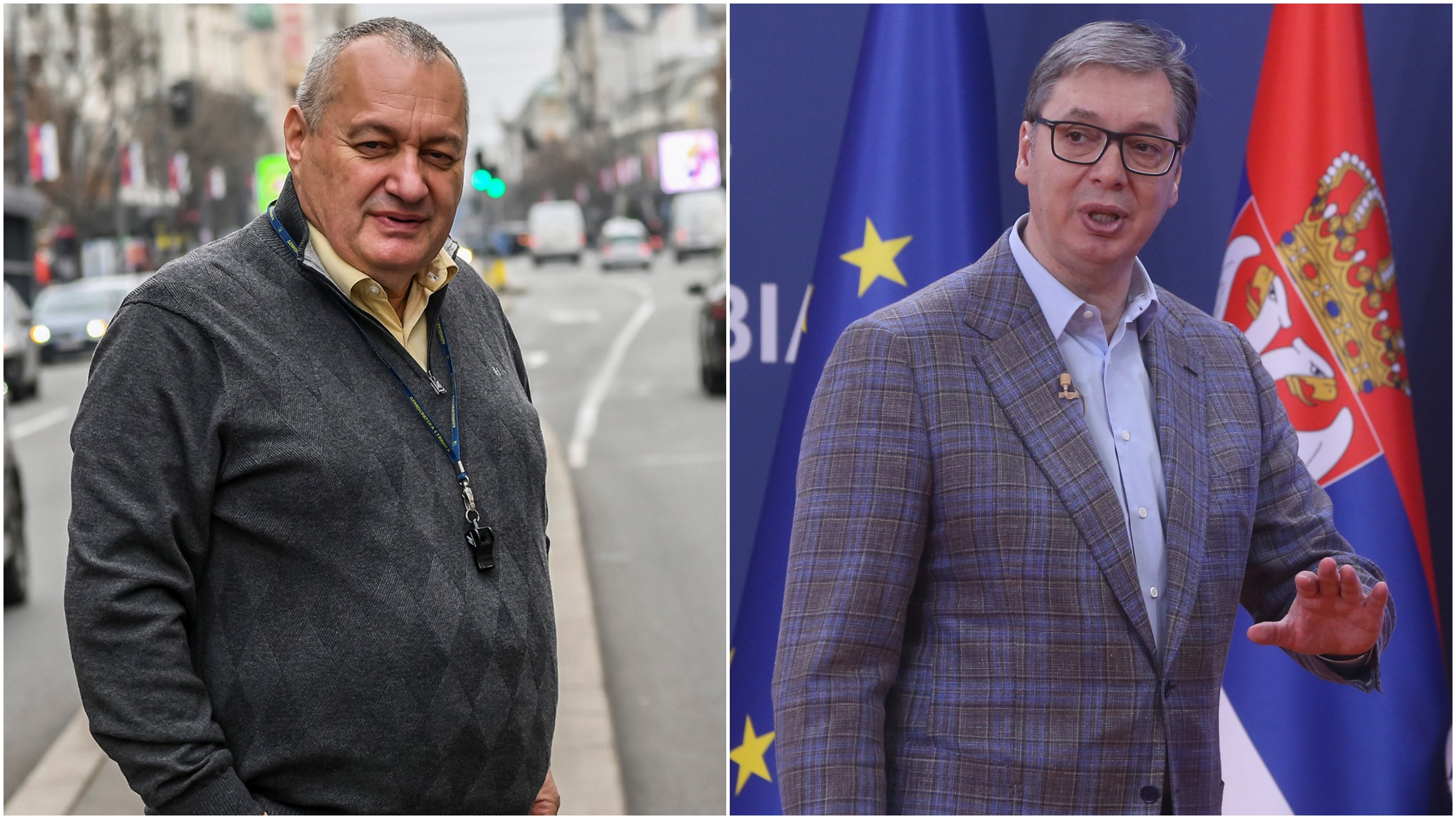 Srđan Milivojević i Aleksandar Vučić, kombo Foto: Goran Srdanov/Radar/F.S./ATAImages