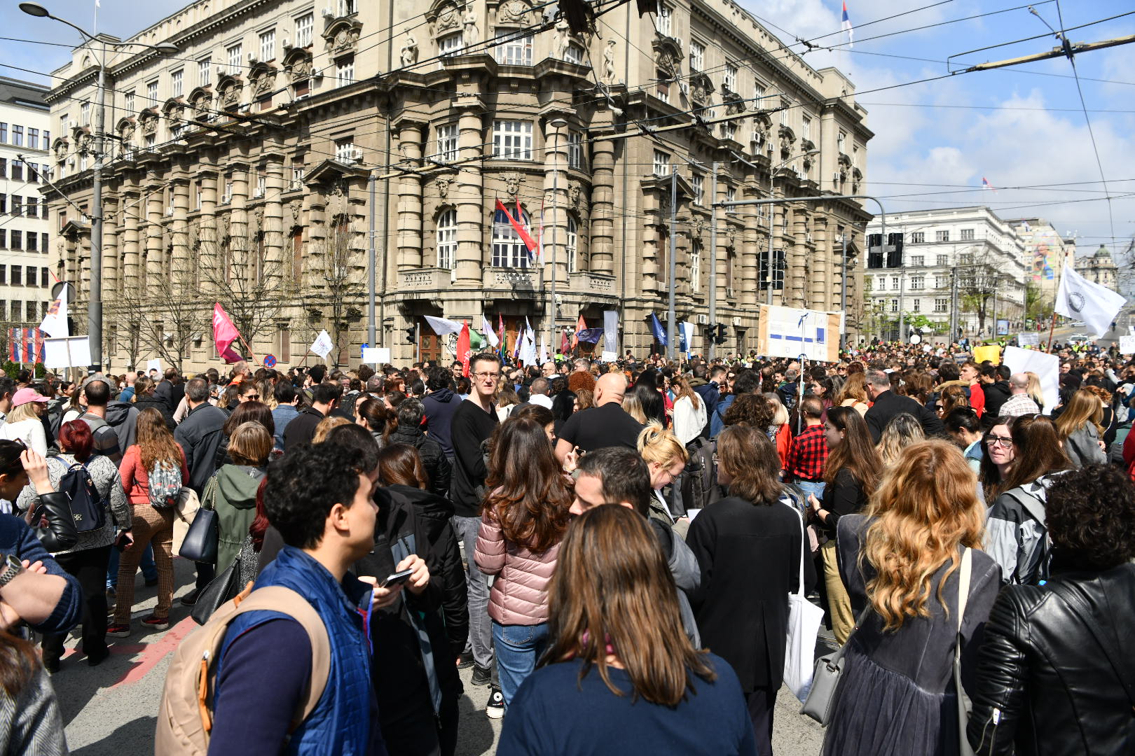 Beograd, 02.04.2025. Vlada Srbije, Pobunjeni Univerzitet, protest Nauka je ustala,  Foto: Vesna Lalić/Nova.rs