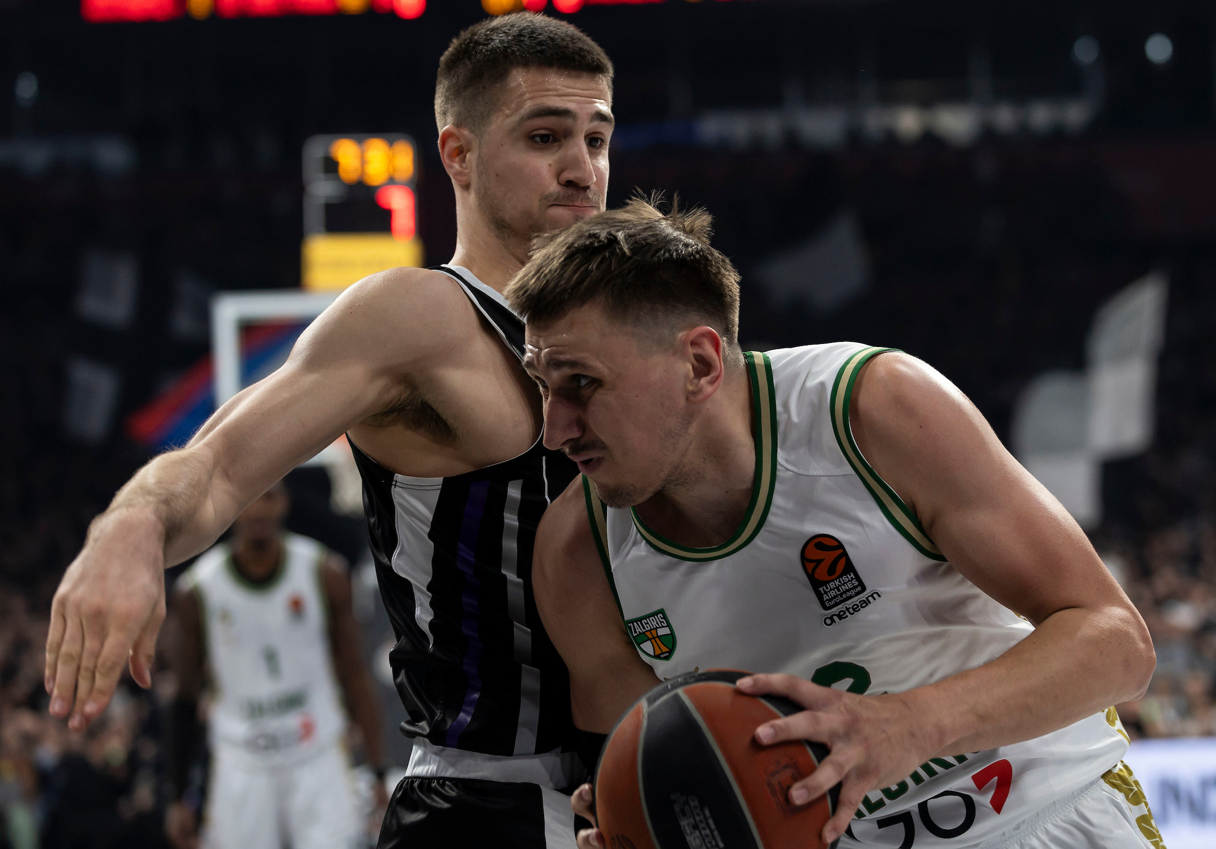 during the 2024/2025 Turkish Airlines EuroLeague match between Partizan Mozzart Bet Belgrade and Zalgiris Kaunas - Turkish Airlines EuroLeague at Belgrade Arena on December 03, 2024 in Belgrade, Serbia. (Photo by Srdjan Stevanovic/Starsport.rs ©)