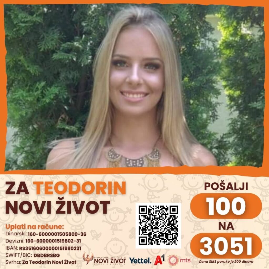 Teodoru Martinko. Jedina preživela pad nadstrešnice na Železničkoj stanici u Novom Sadu, humanitarna pomoć Foto: Humanitarni fond Novi Život - Stefan Milivojević