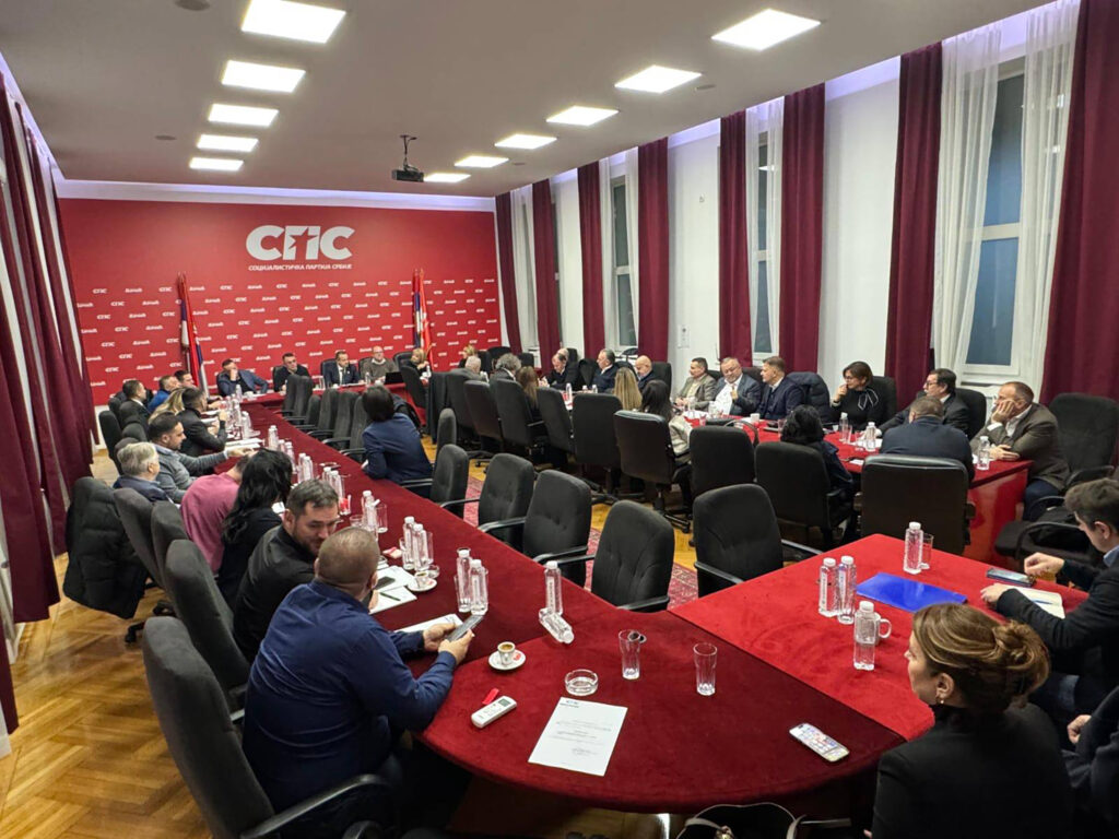 Beograd,21.01.2025. - Danas je u sedistu Socijalisticke partije Srbije odrzana sednica Predsednistva, kojom je predsedavao Ivica Dacic.(BETAPHOTO/Socijalisticka partija Srbije)