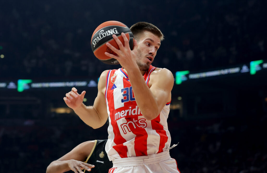 during Euroleague basketball match between Crvena Zvezda (Red Star) and Monaco in Belgrade, Serbia on Jan. 17, 2025.
photo: Pedja Milosavljevic/STARSPORT