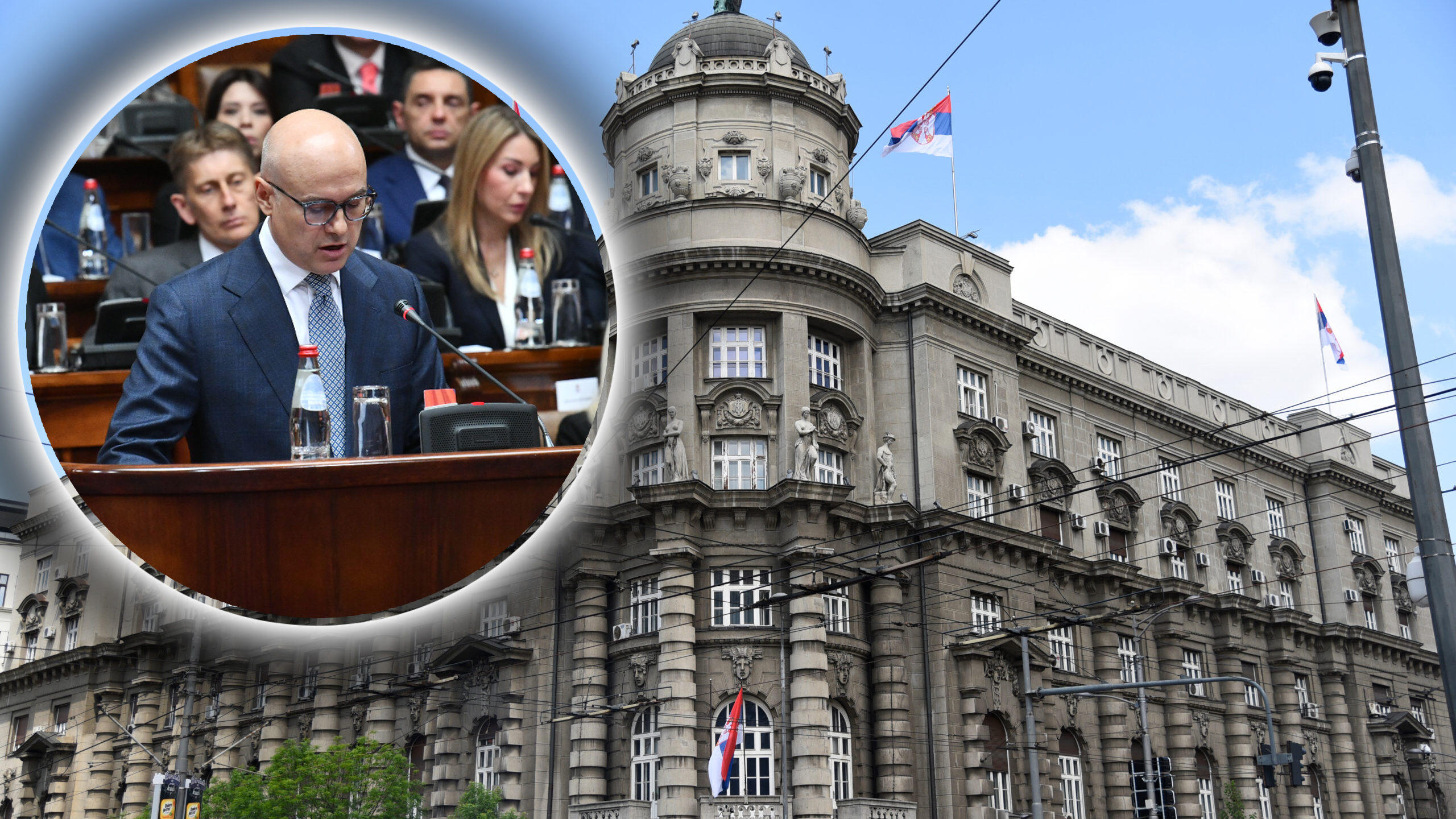 Vlada Srbija, Miloš Vučević u Skupštini Srbije, Skupština Srbije, kombo