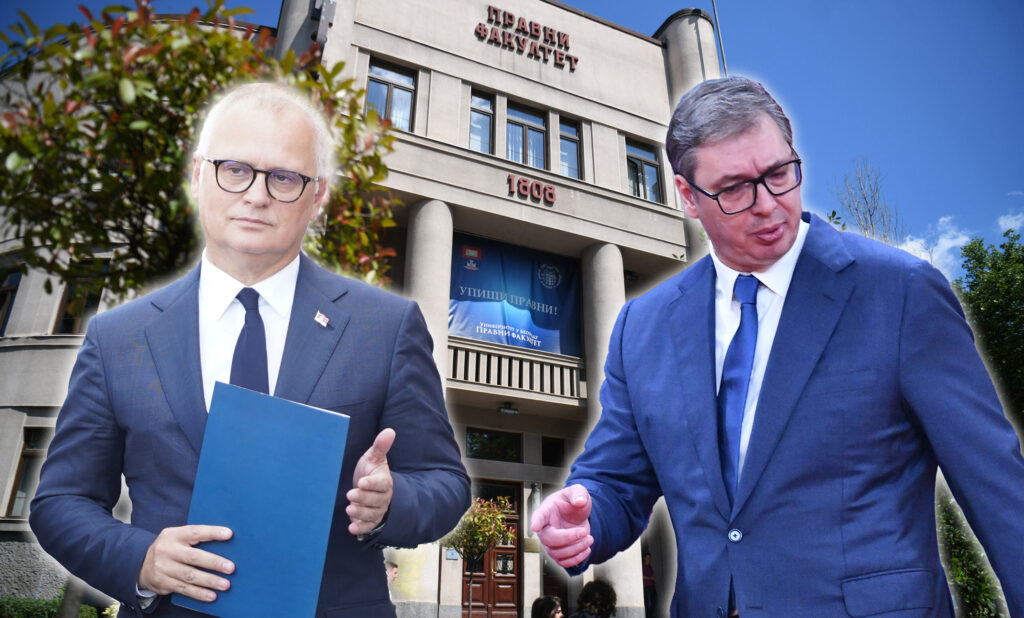 Pravni fakultet, Goran Vesić, Aleksandar Vučić kombo