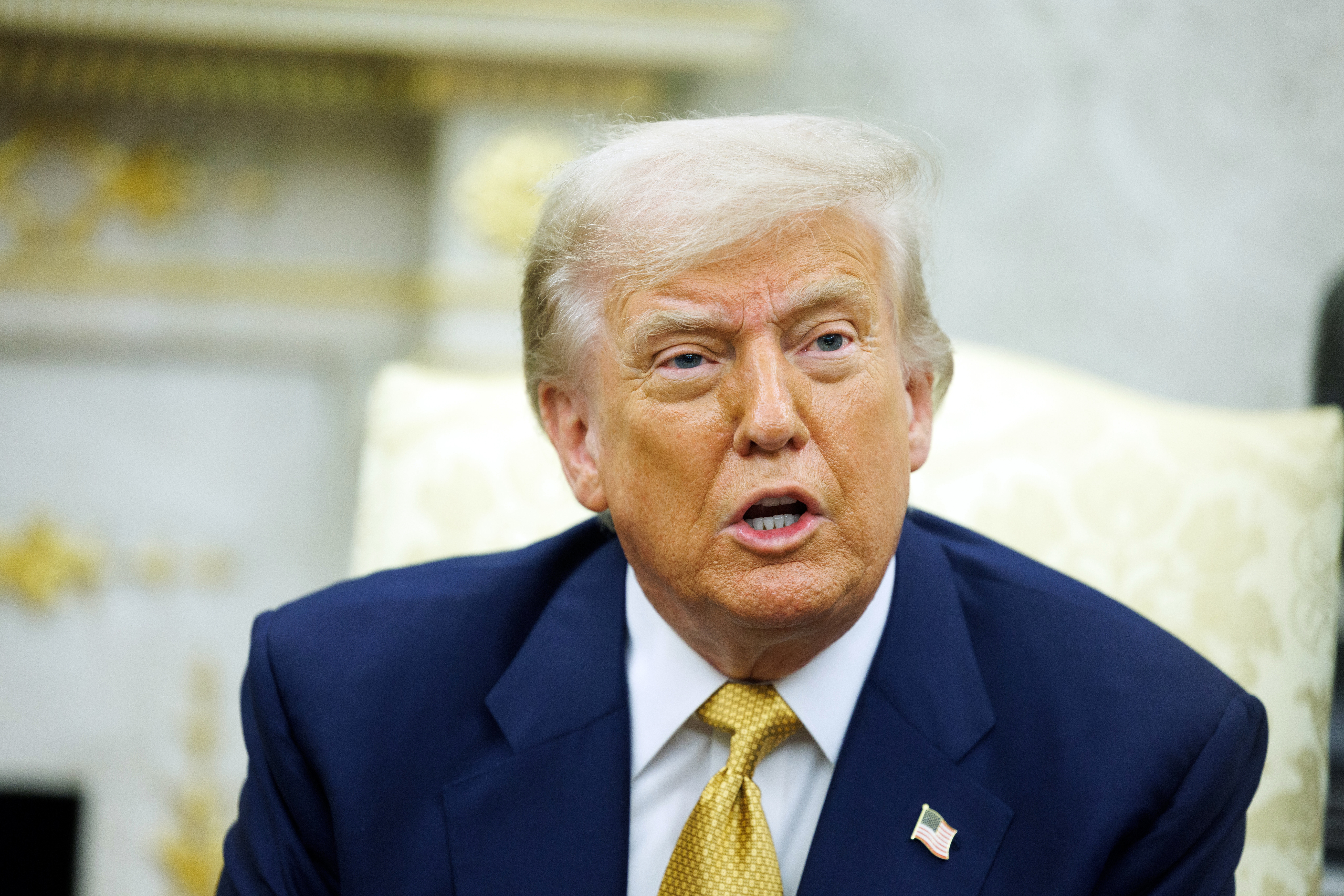 US President Trump meets Crown Prince Salman of Bahrain at the White House