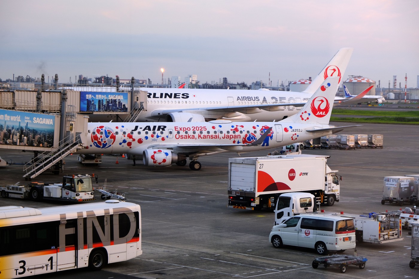 JAL aircraft at Haneda airport in Tokyo, Japan - 19 Jun 2025