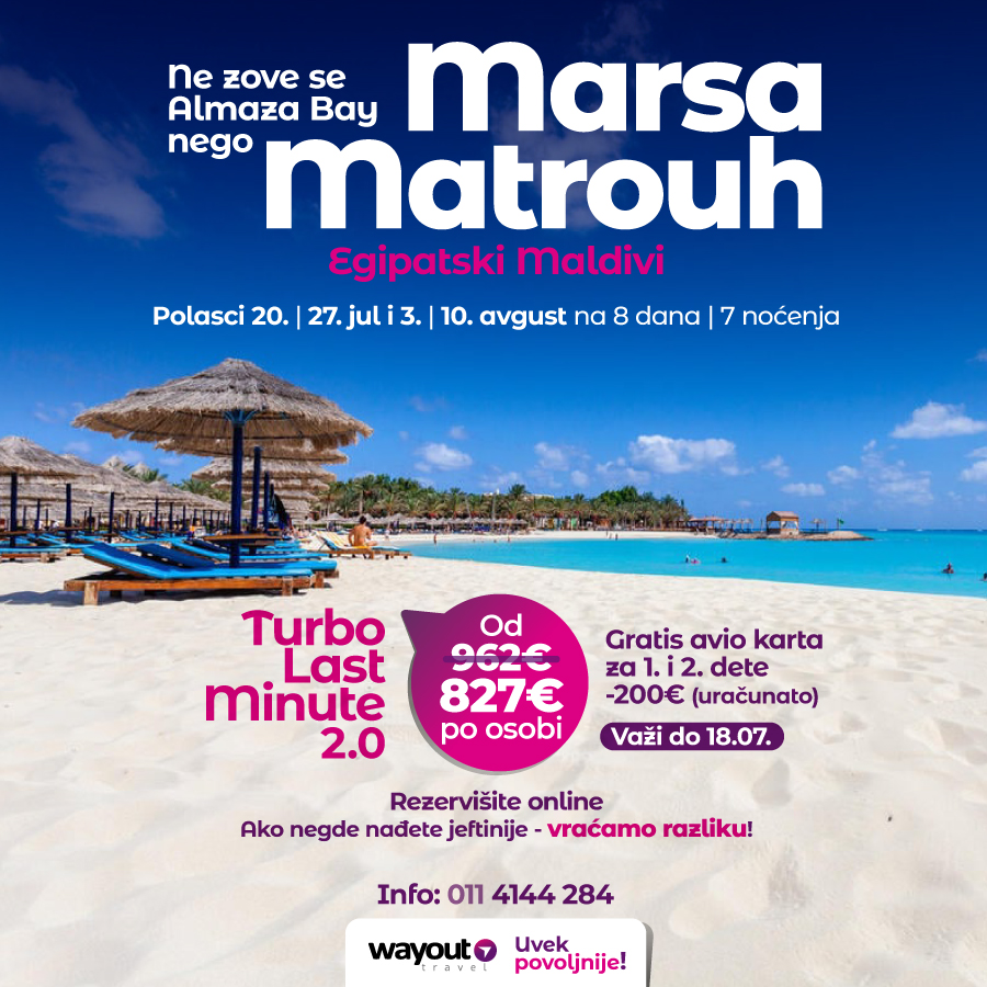 PR, Putovanja, Wayout, Leto 2025, Letovanje, Egipat,