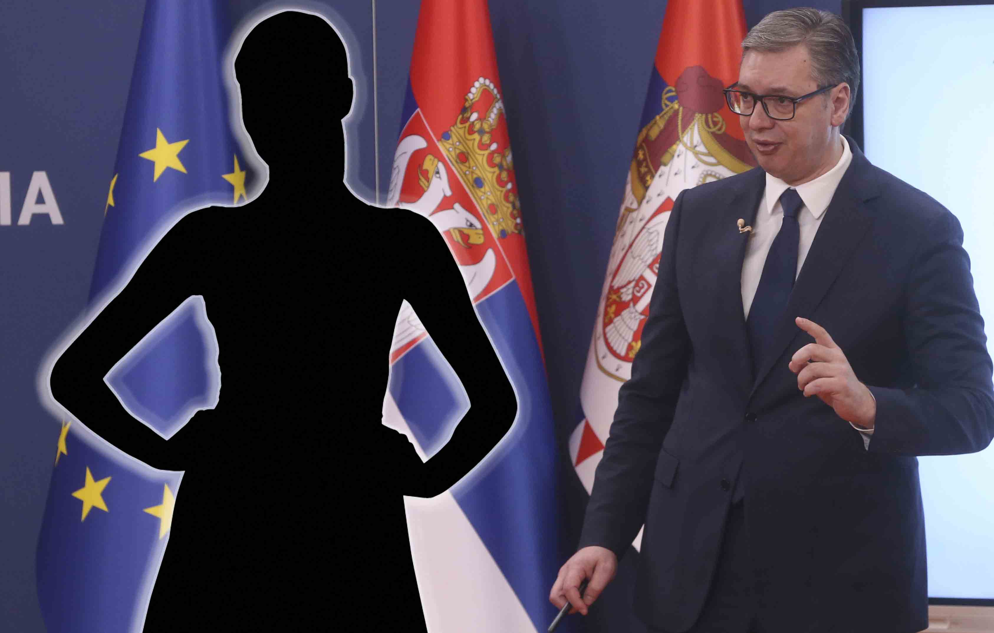 The President of the Republic of Serbia Aleksandar Vucic addressed the public with the Prime Minister of the Republic of Serbia Milos Vucevic and the Speaker of the National Assembly of the Republic of Serbia Ana Brnabic at the Palace of Serbia.Predsedn