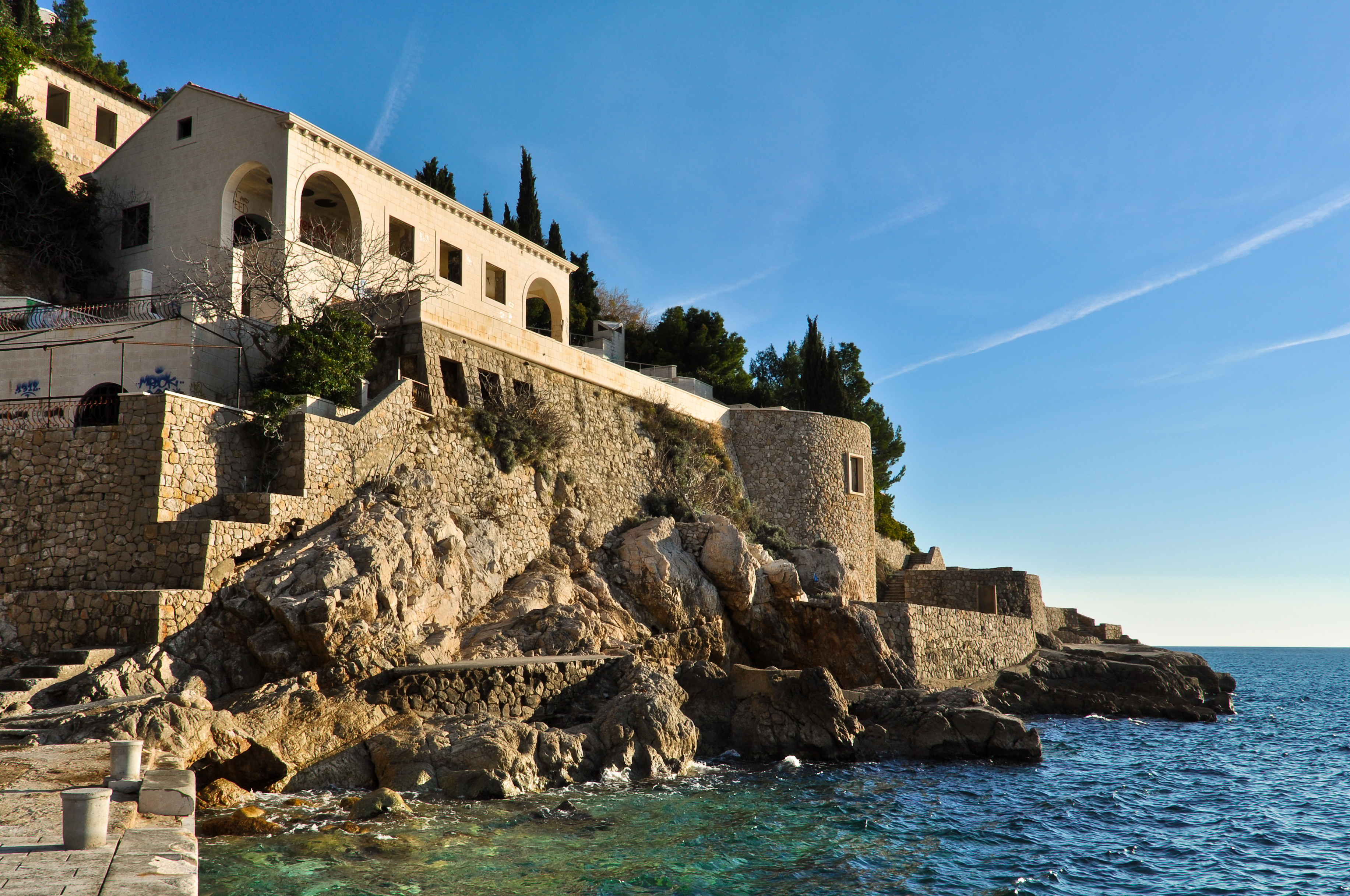 Dubrovnik,,Croatia,-,January,3,,2013:,Hotel,Belvedere,Used,To