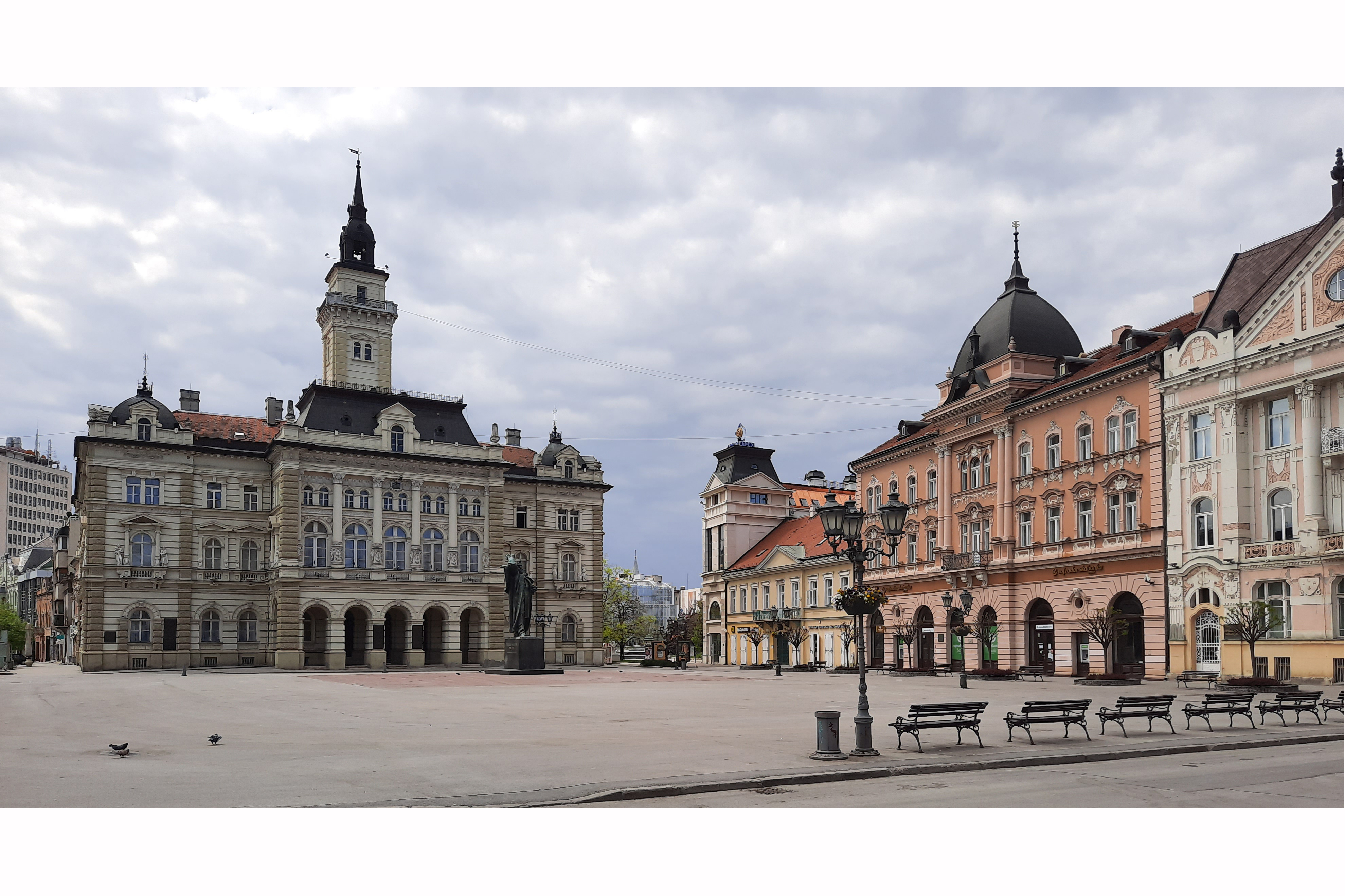 Miletićev trg i Gradska kuca