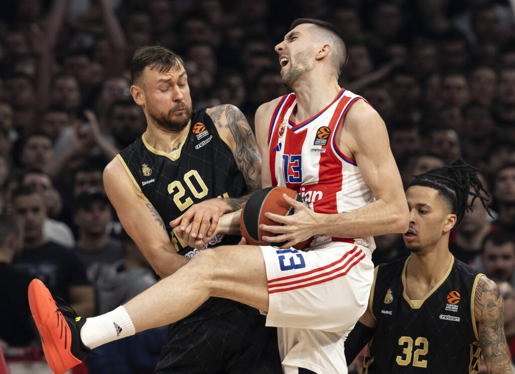 during the 2024/2025 Turkish Airlines EuroLeague match between Crvena Zvezda Meridianbet Belgrade and AS Monaco at Belgrade Arena on January 17, 2025 in Belgrade, Serbia. (Photo by Srdjan Stevanovic/Starsport.rs ©)