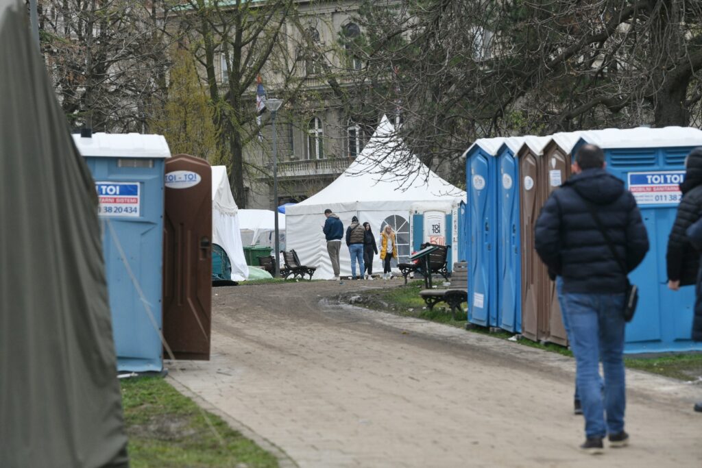 Beograd 16. mart 2025. Pionirski park studenti 2.0 koji žele da uče, Ćacilend, Ćaciji odlaze iz Pionirskog parka Foto: Filip Krainčanić/Nova.rs