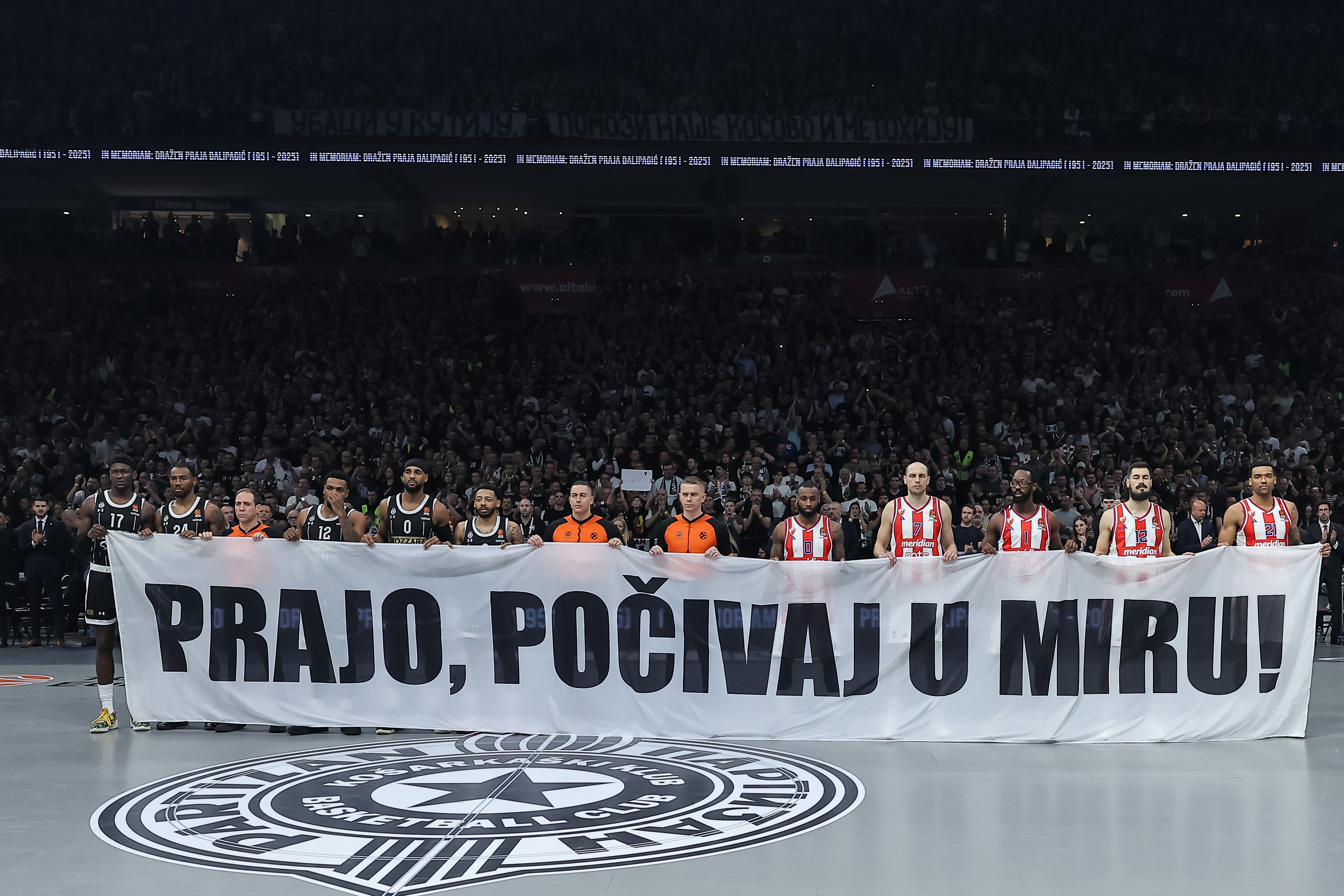2024/2025 Turkish Airlines EuroLeague match between Crvena Zvezda Meridianbet Belgrade v Partizan Mozzart Bet Belgrade - Turkish Airlines EuroLeague at Belgrade Arena on January 31, 2025 in Belgrade, Serbia. (Photo by Pedja Milosavljevic/Starsport.rs ©)