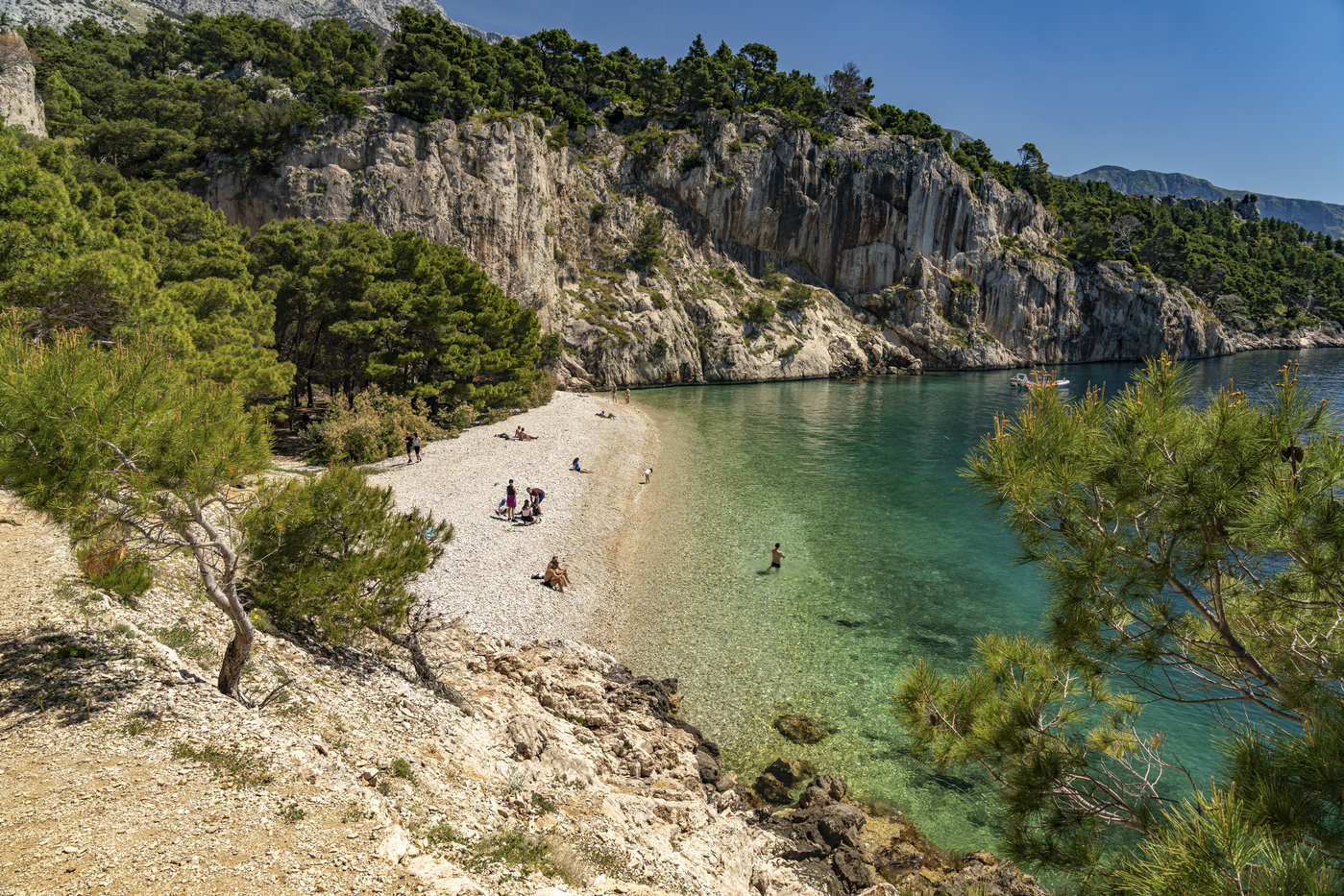 Nugal beach near Makarska, Croatia, Europe,Image: 983798358, License: Rights-managed, Restrictions: , Model Release: no, Credit line: Peter Schickert / imageBROKER / Profimedia