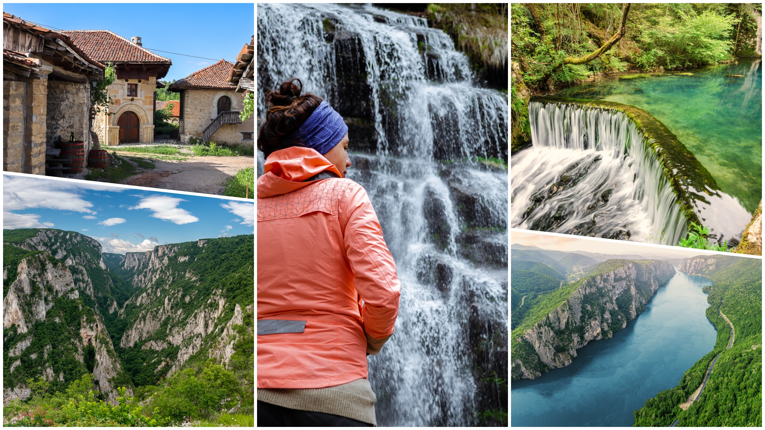 Rajačke pimnice, Lazarev kanjon, Vodopad Tupavica, Krupajsko vrelo, Đerdapska klisura, izlet, odmor u prirodi, Istočna Srbija, kombo Foto: Shutterstock