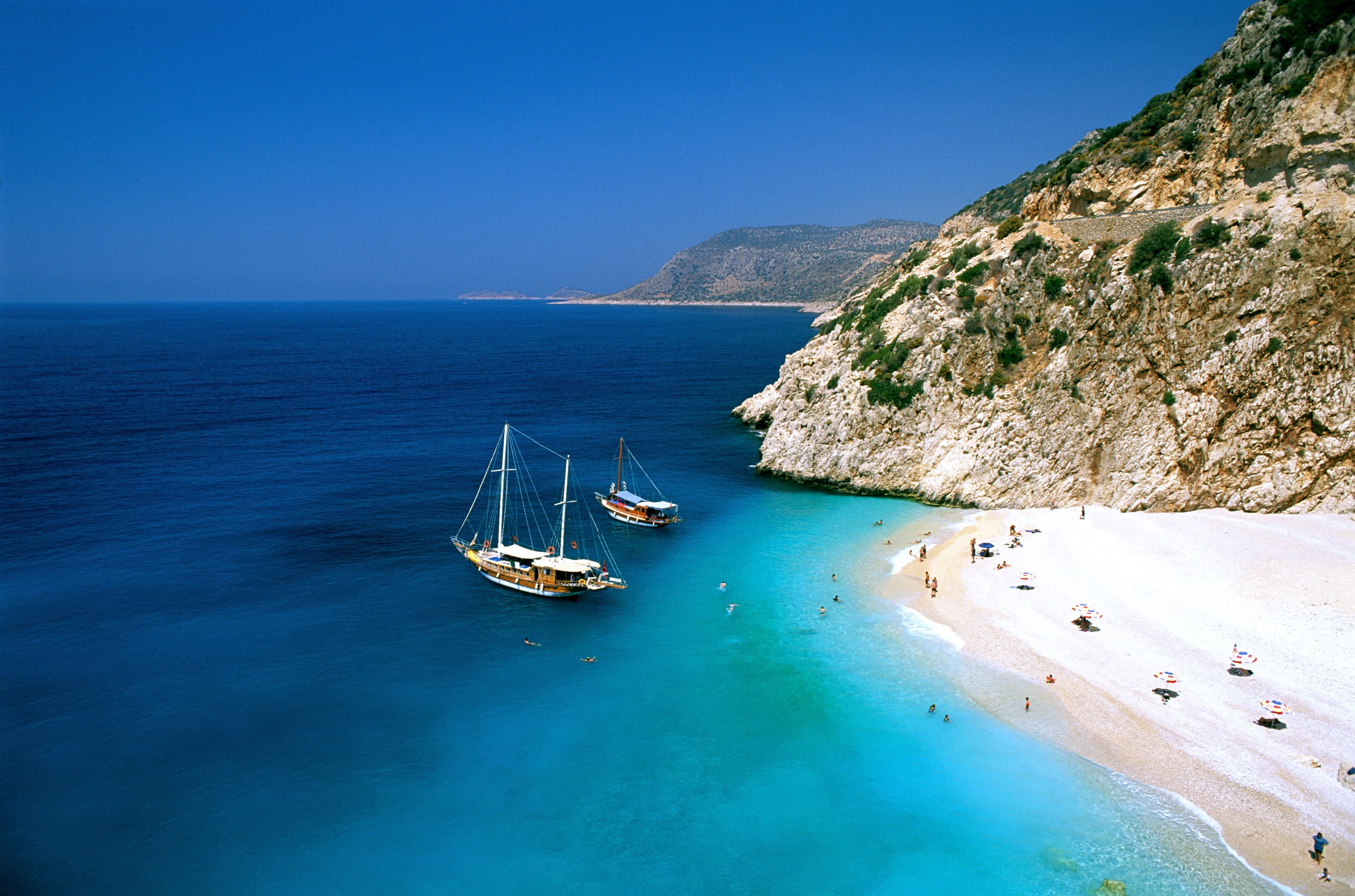 Turkey Mediterranean Coast Antalya Region Kas Kaputas Beach