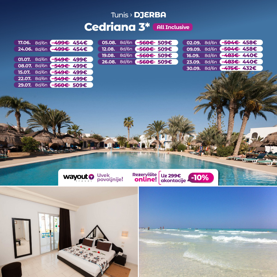 PR, Putovanja, Wayout, Leto 2025, First Minute, Letovanje, Sajam Turizma, Tunis, Djerba