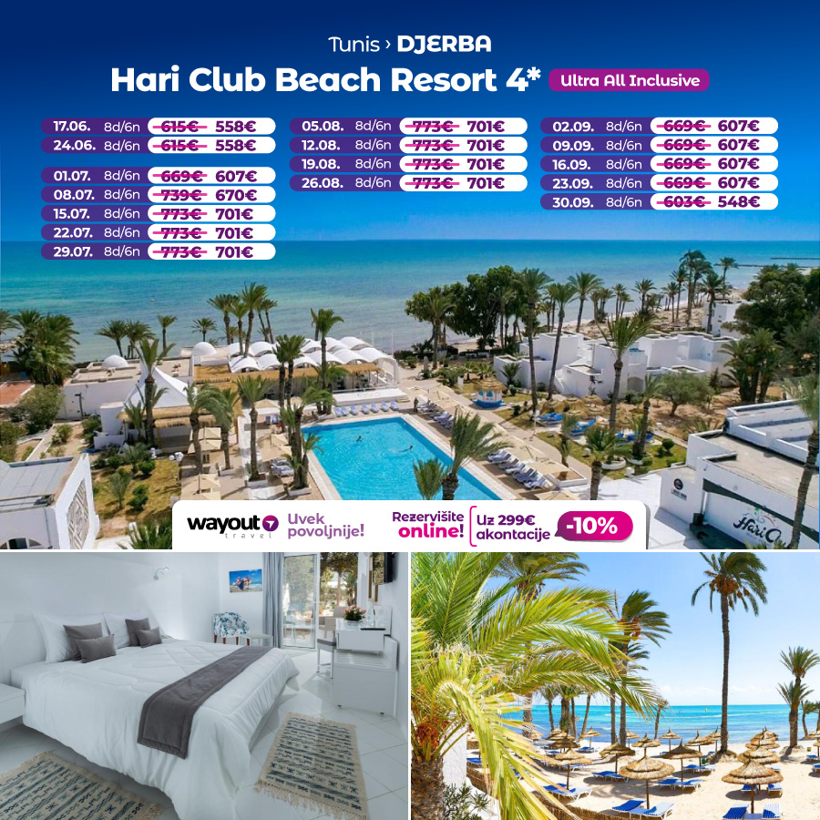 PR, Putovanja, Wayout, Leto 2025, First Minute, Letovanje, Sajam Turizma, Tunis, Djerba