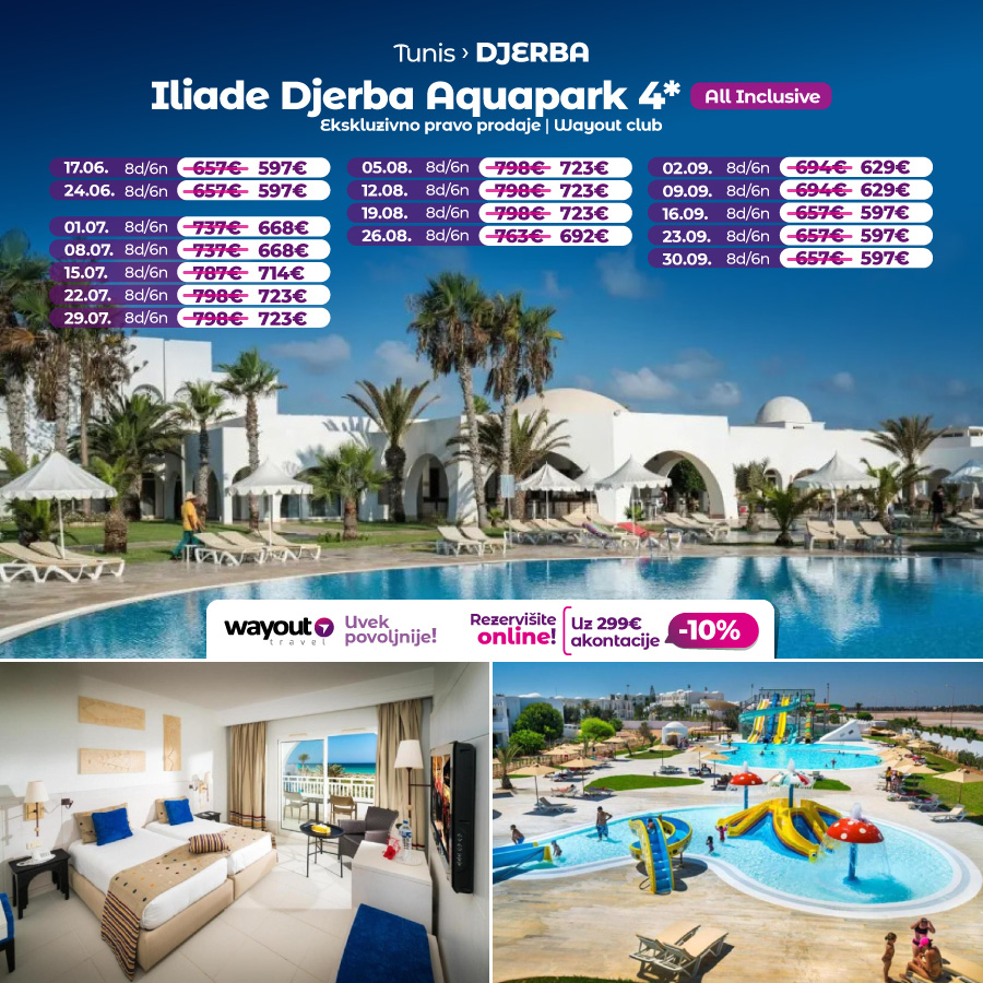 PR, Putovanja, Wayout, Leto 2025, First Minute, Letovanje, Sajam Turizma, Tunis, Djerba