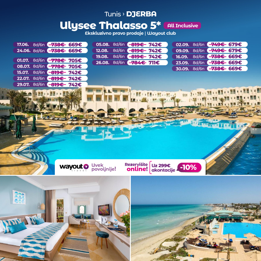 PR, Putovanja, Wayout, Leto 2025, First Minute, Letovanje, Sajam Turizma, Tunis, Djerba