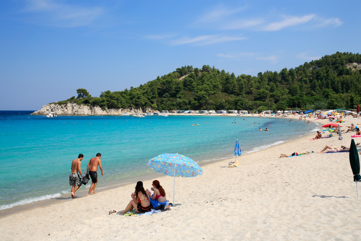 Armenistis Beach on Sithonia Peninsula on the peninsula of Chalcidice in Greece,Image: 9720390, License: Rights-managed, Restrictions: , Model Release: no, Credit line: Kuttig - Travel - 2 / Alamy / Profimedia