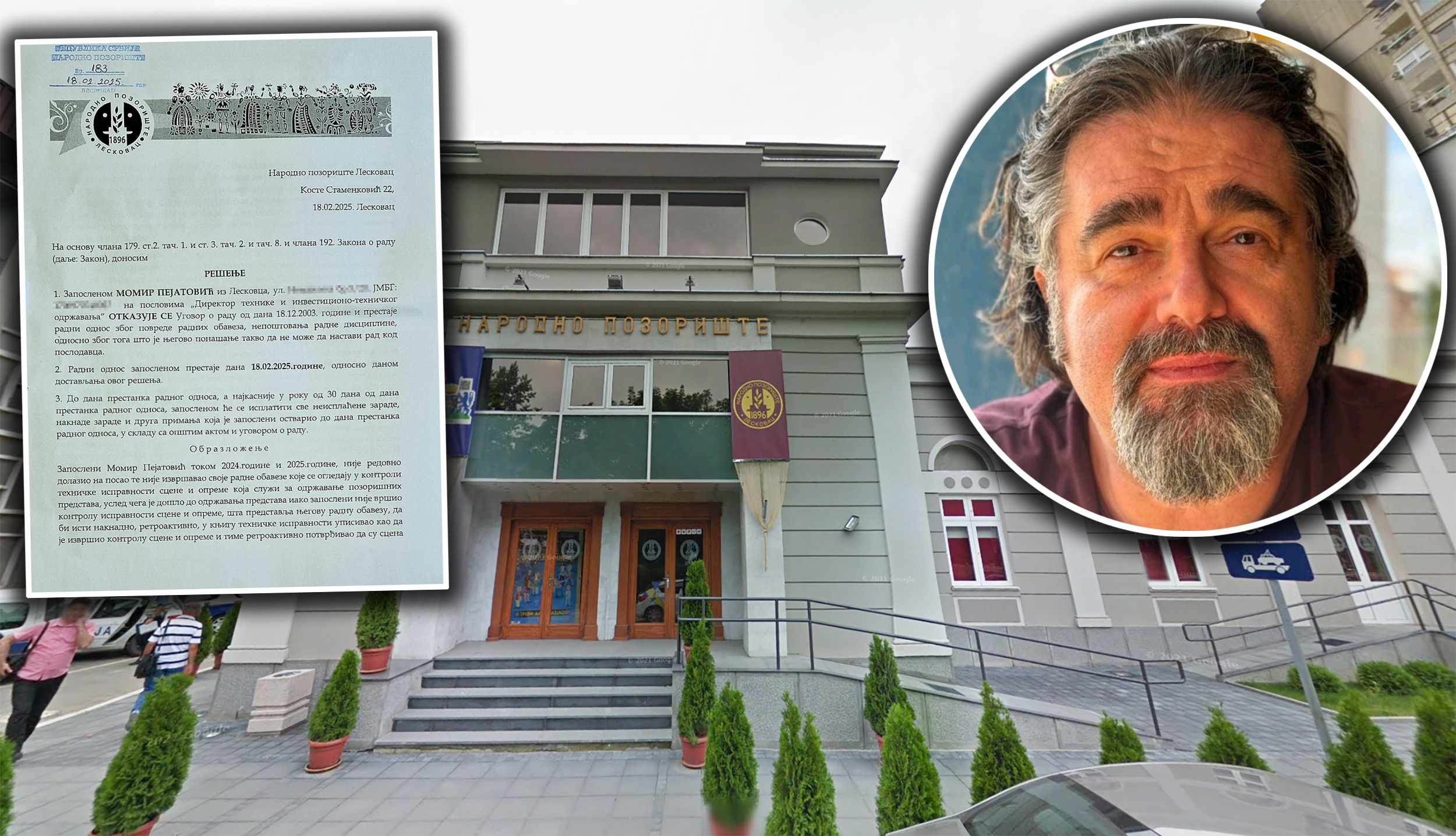 Leskovačko pozorište FotoGoogle maps (1) kombo