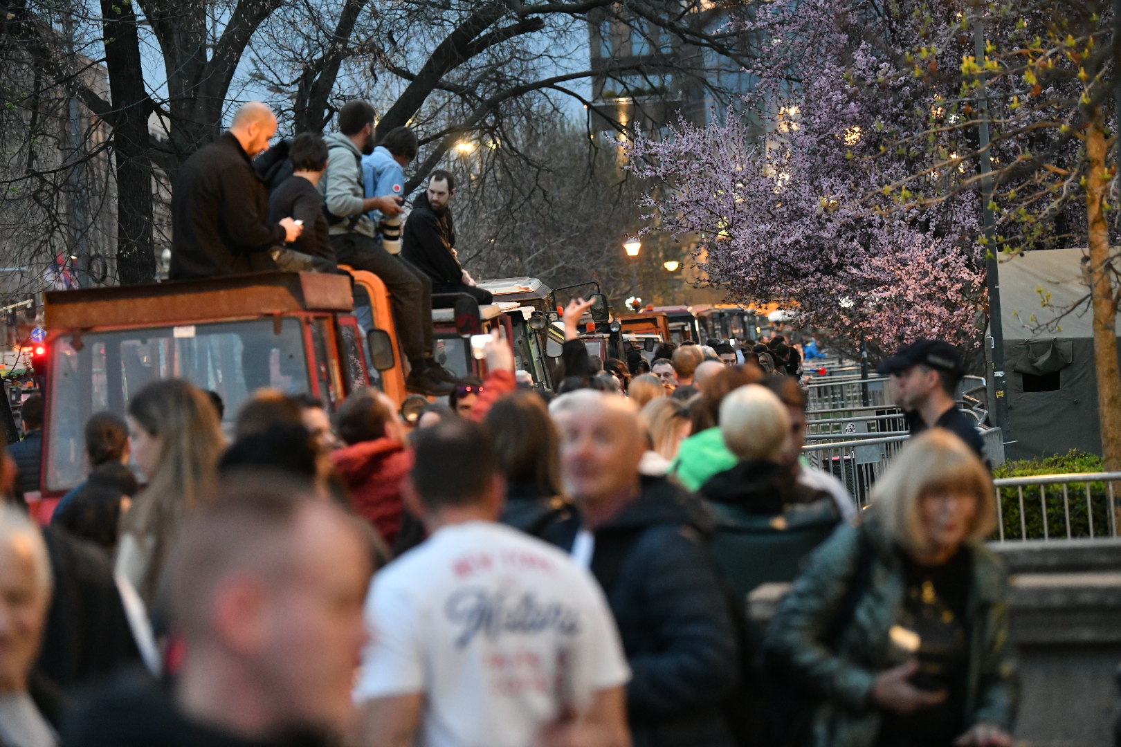 Beograd, 14.03.2025. Pionirski park,  studenti 2.0 koji žele da uče, Ćaci, Ćacilend, traktori Foto: Vladislav Mitić/Nova.rs