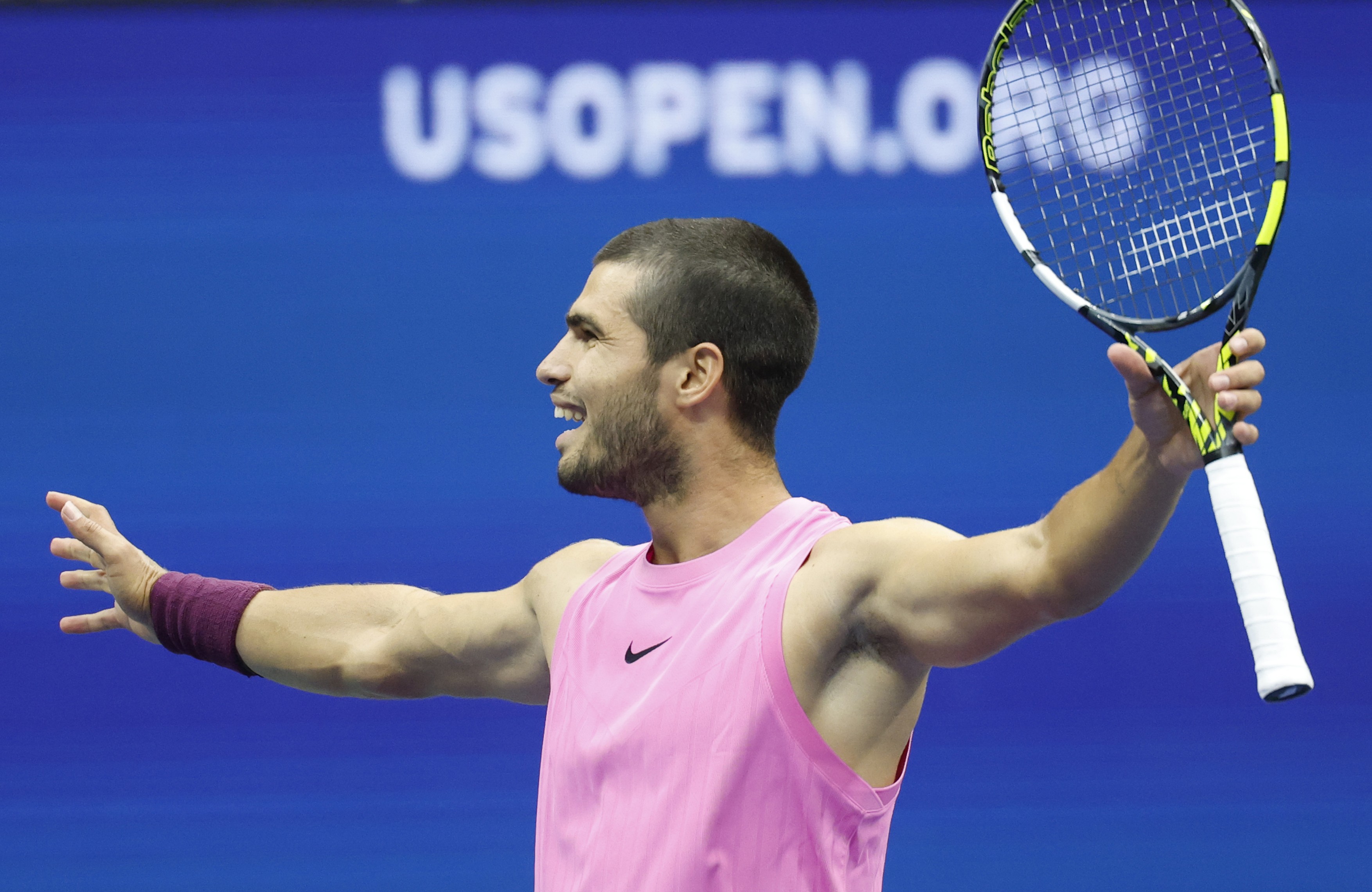 Sinner vs Alcaraz Mens US Open Tennis Finals in New York.