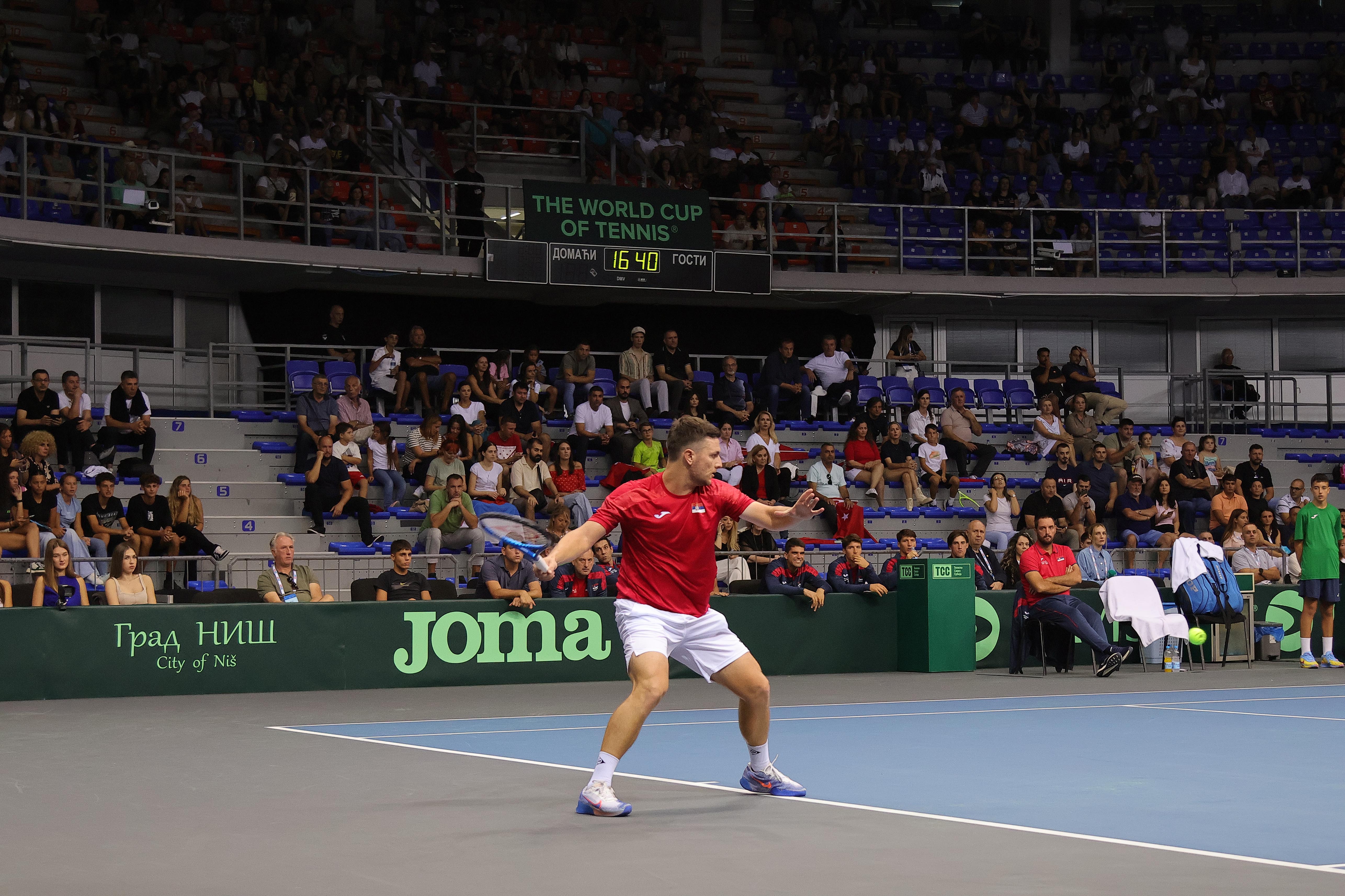 Davis Cup Serbia Turkiye Day 3 of training sessions
Miomir Kecmanovic
Photo Nikola Mladenovic
Serbian Tennis Federation