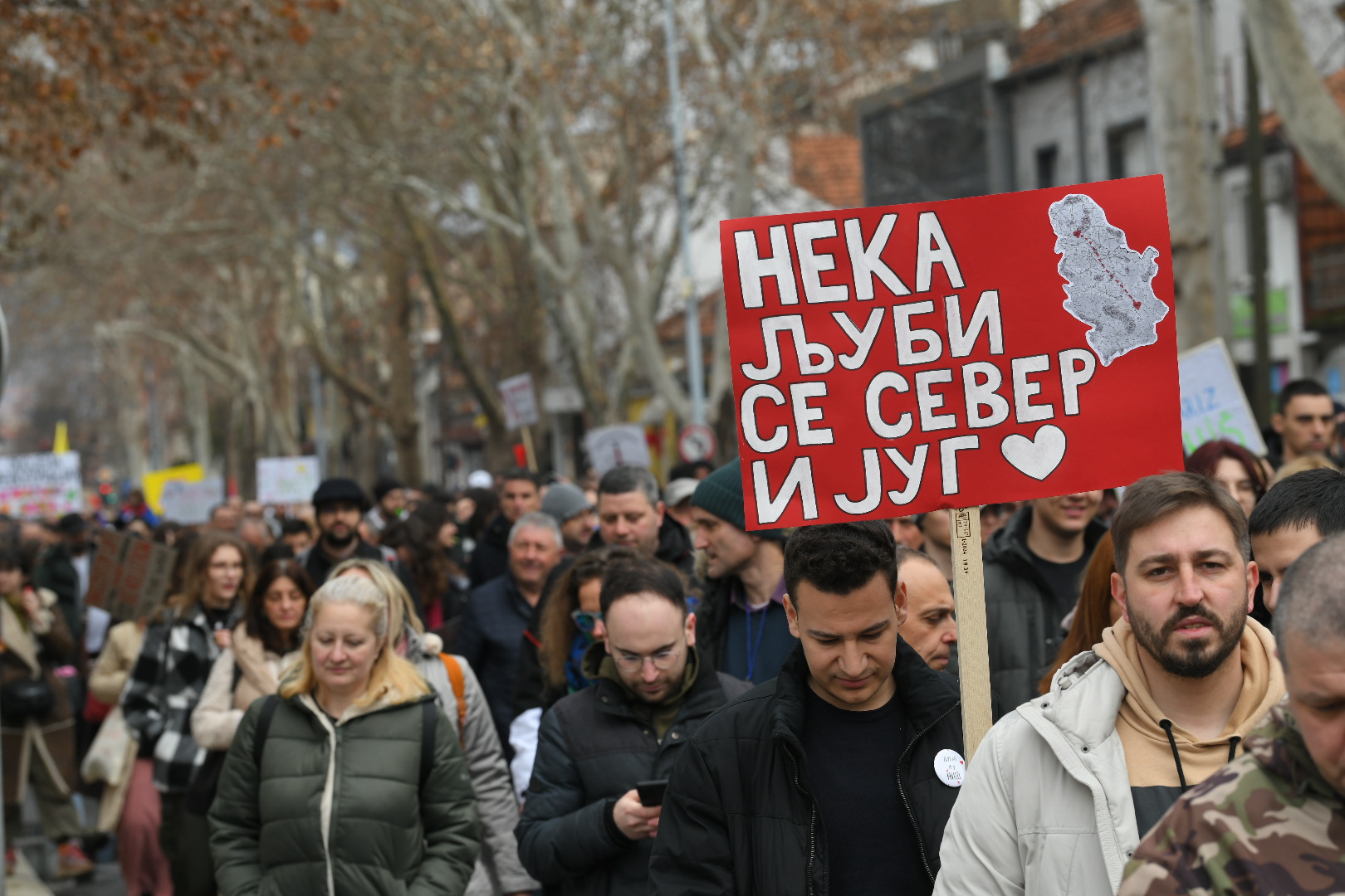 niš 1.3.2025 protest studenti blokada