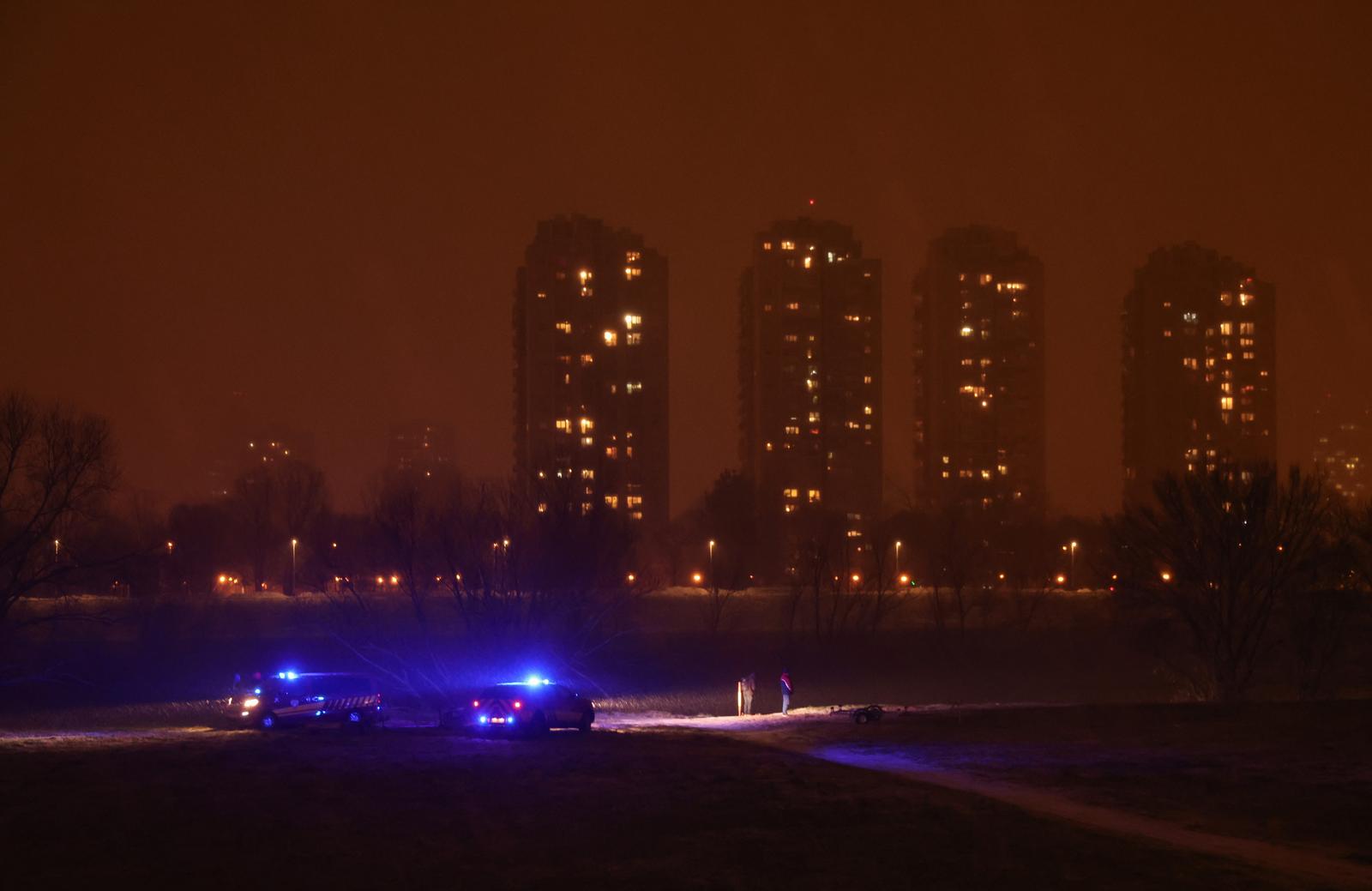 15.01.2025., Zagreb - Policija i HGSS pretrazuju rijeku Savu  Photo: Matija Habljak/PIXSELL