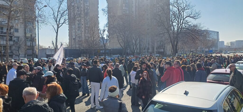 Beograd 04. mart 2025. FDU, Fakultet dramskih umetnosti, 100 dana od pocetka studentskih blokada Foto:Ana Marković/Nova.rs