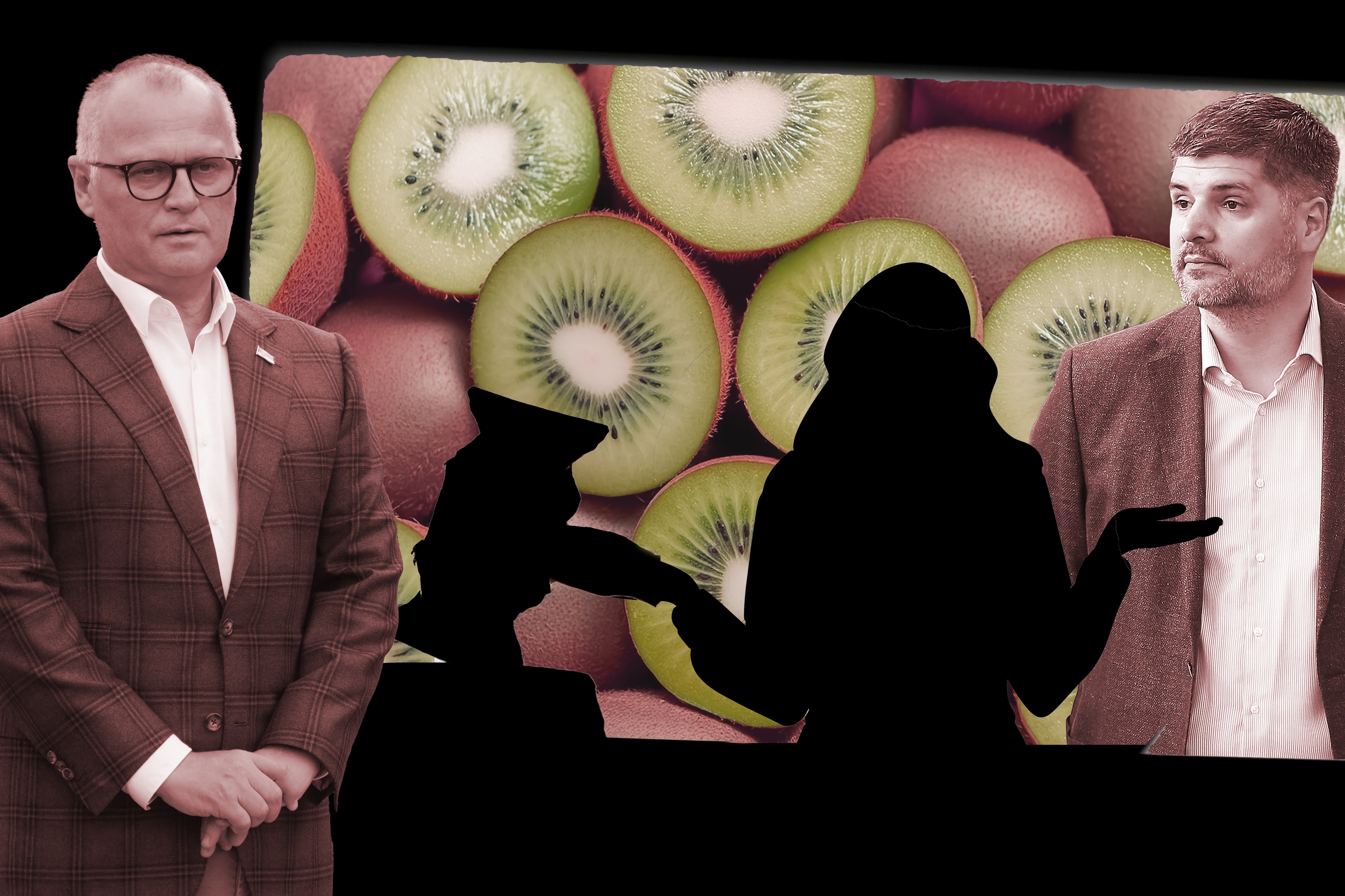 Goran Vesić, Predrag Koluvija sudija presuda kivi Apple Nasdaq company and judge gavel silhouette, corruption and bribery concept, scandal or punishment idea, Apple corporation, law decision concept: Turkey - 05.01.23
