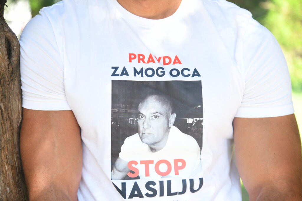 Beograd 22. avgust 2023. Ispovest sina Nemanje ubijenog Zorana Nedeljkovića Pravda za Zokija  Foto:Nemanja Jovanović/Nova.rs