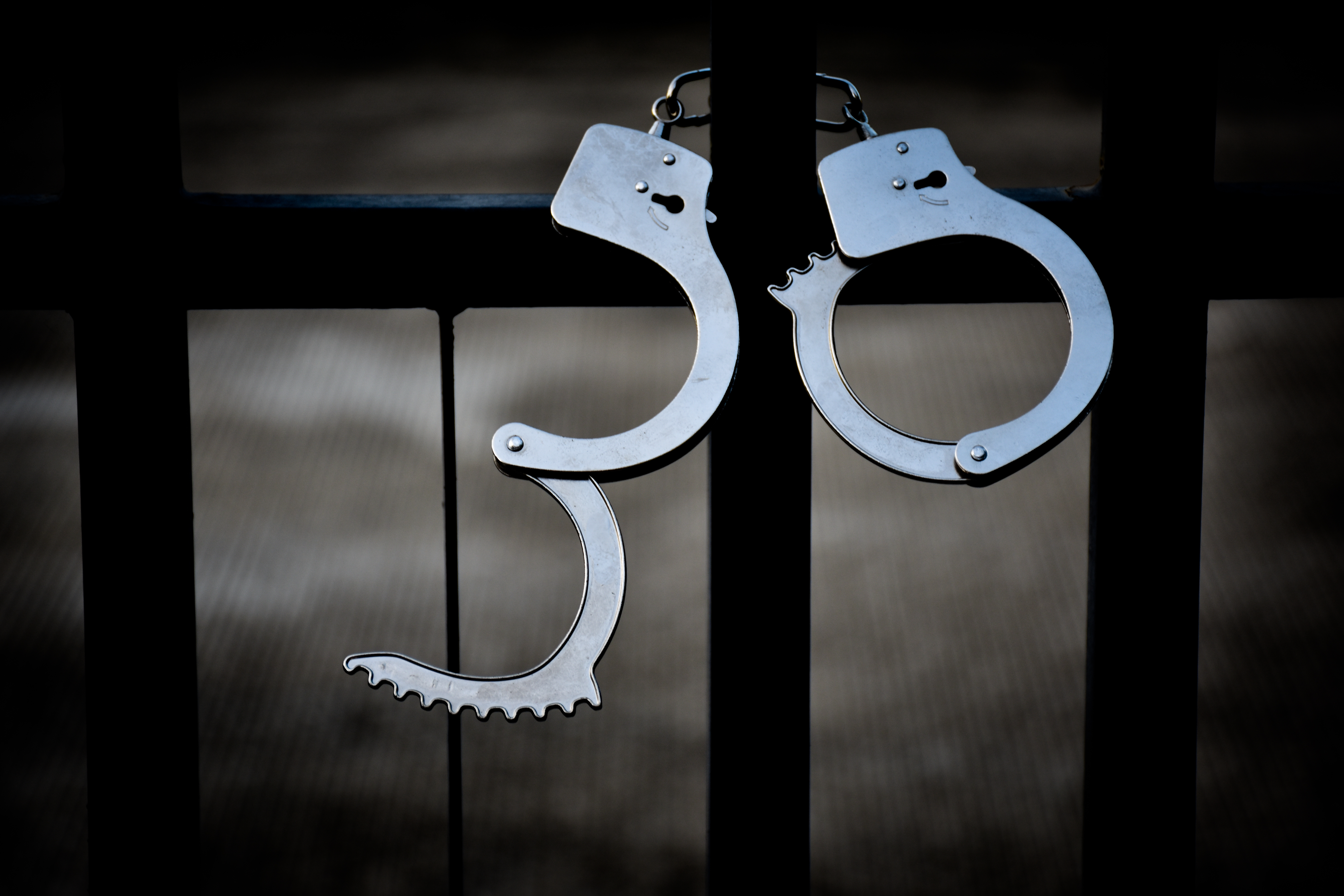 Ilustracija hapšenje, lisice