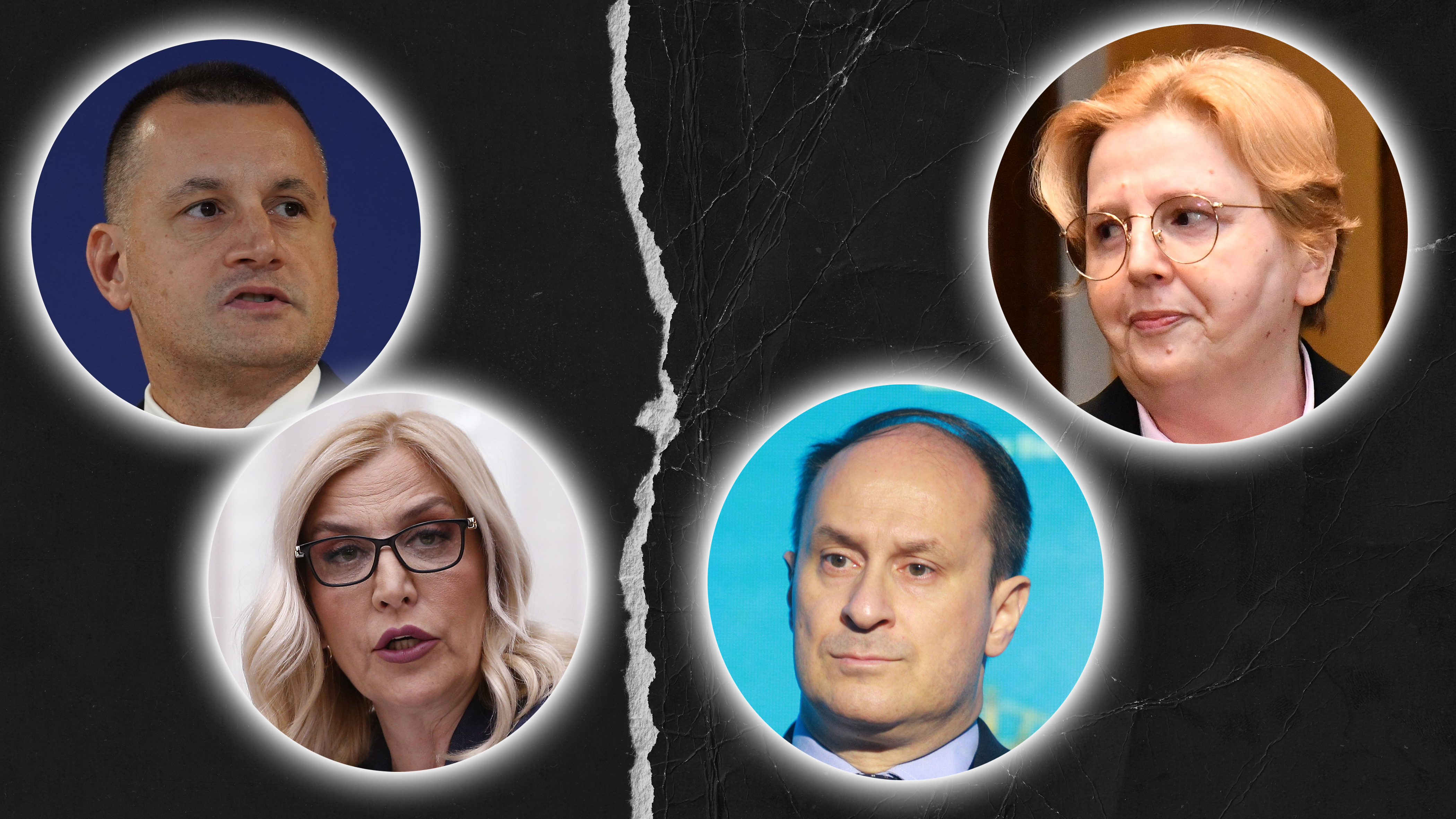 Nenad Stefanović, Maja Popović, Zagorka Dolovac i Branko Stamenković, kombo Foto: Shutterstock/Antonio Ahel/Amir Hamzagic/L.L./Milos Tesic/ATAImages