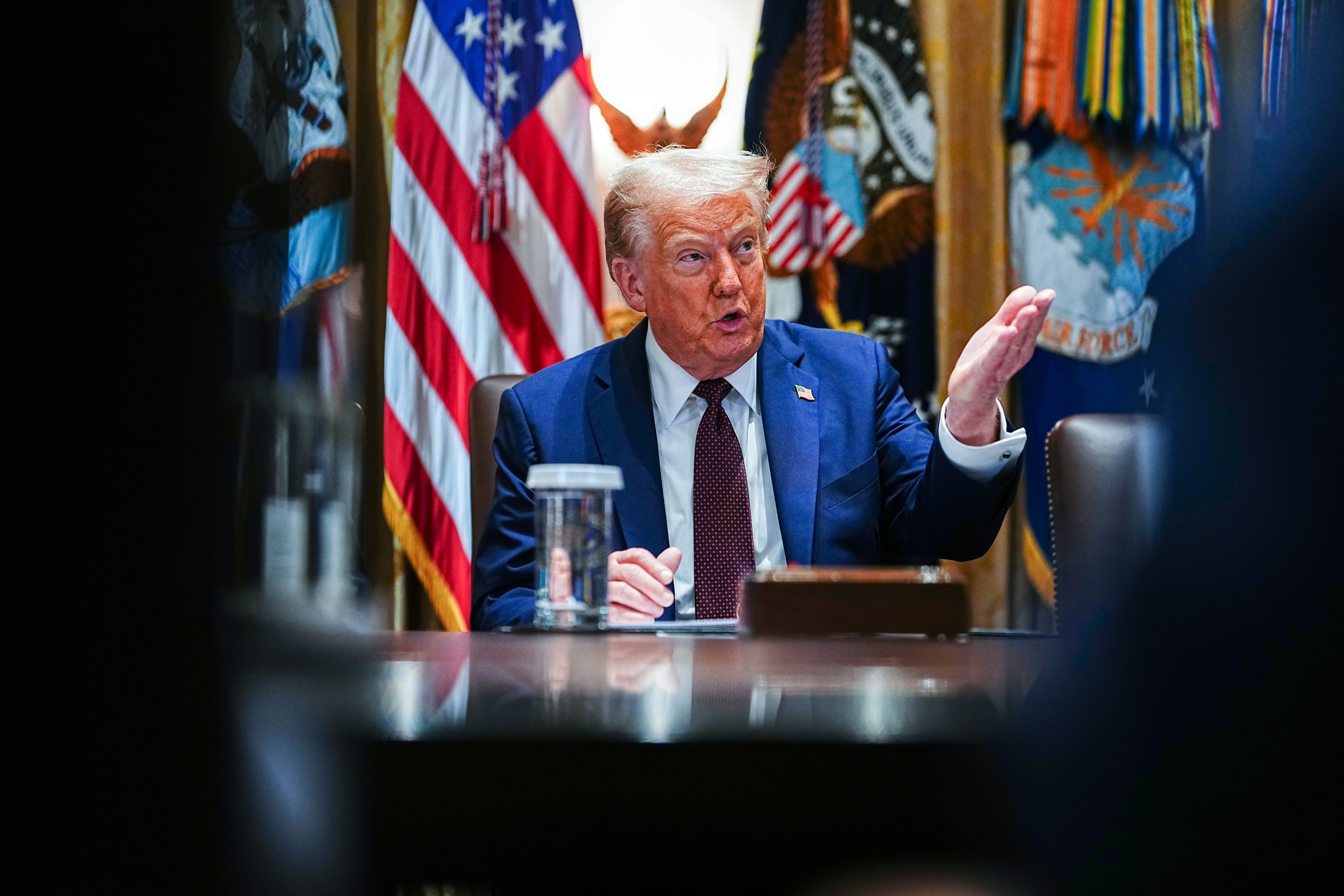 US President Trump Chairs a Cabinet Meeting at the White House