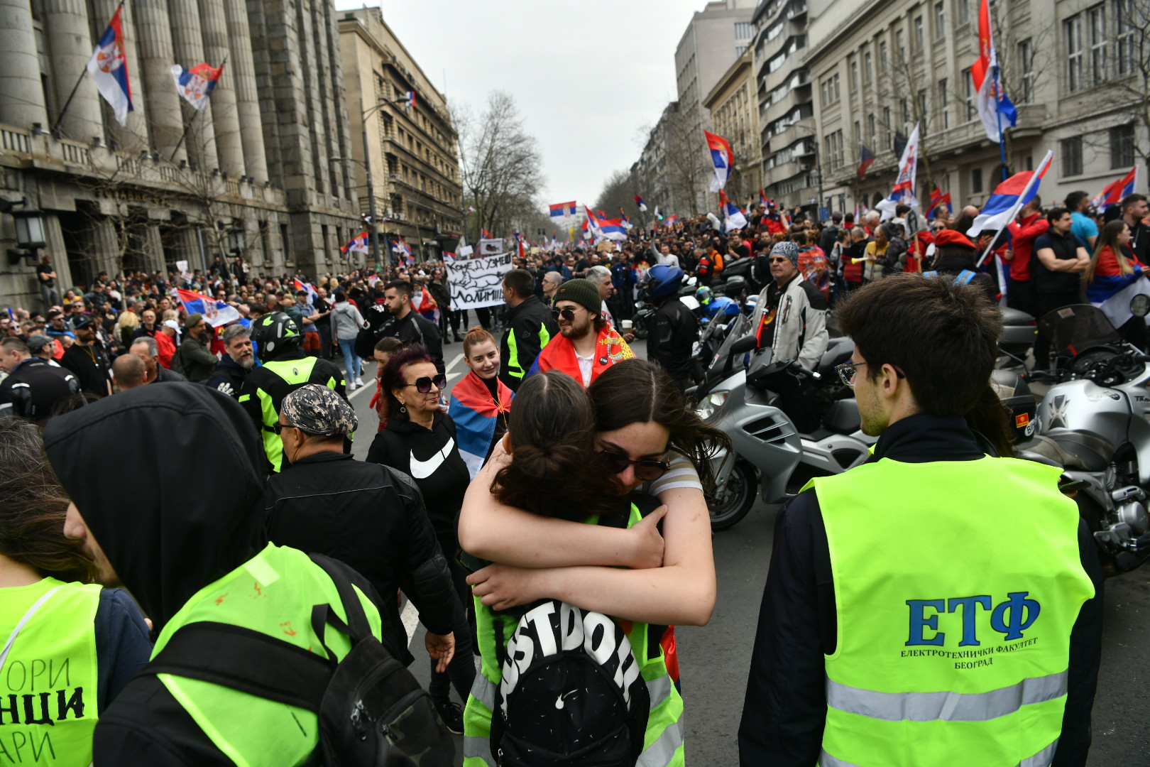 Beograd, 15.03.2025. Protest 15. za 15, veliki studentski protest u Beogradu Foto: Vesna Lalić/Nova.rs
