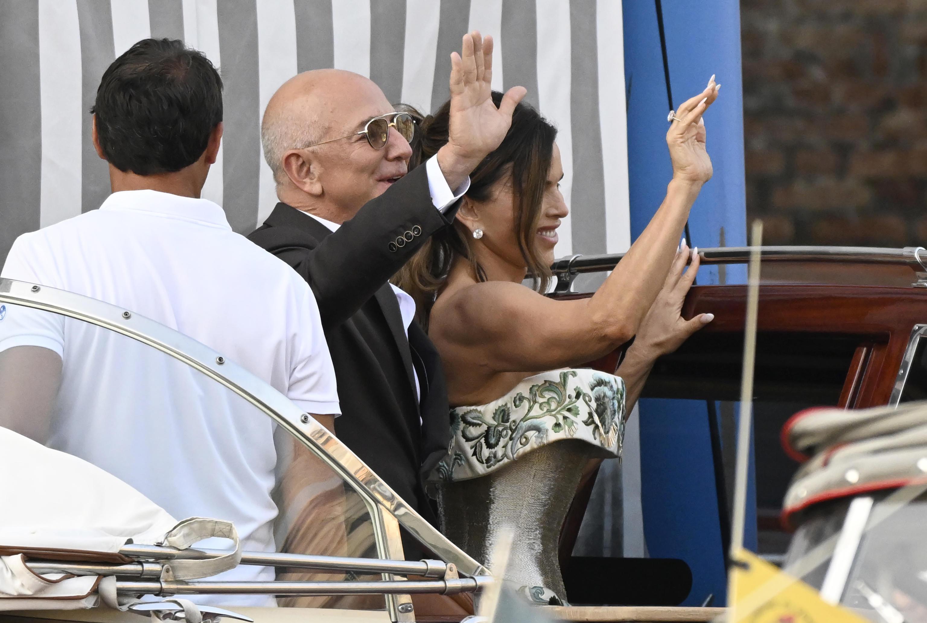 Jeff Bezos and Lauren Sanchez wedding party in Venice
